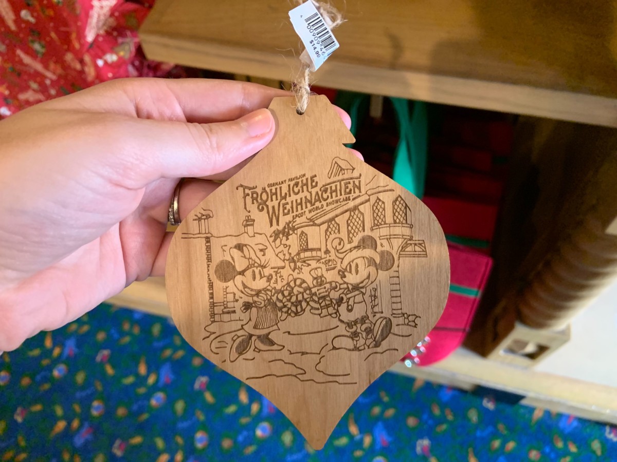 Wooden Fr&ouml;hliche Weihnachten Ornament - $14.99