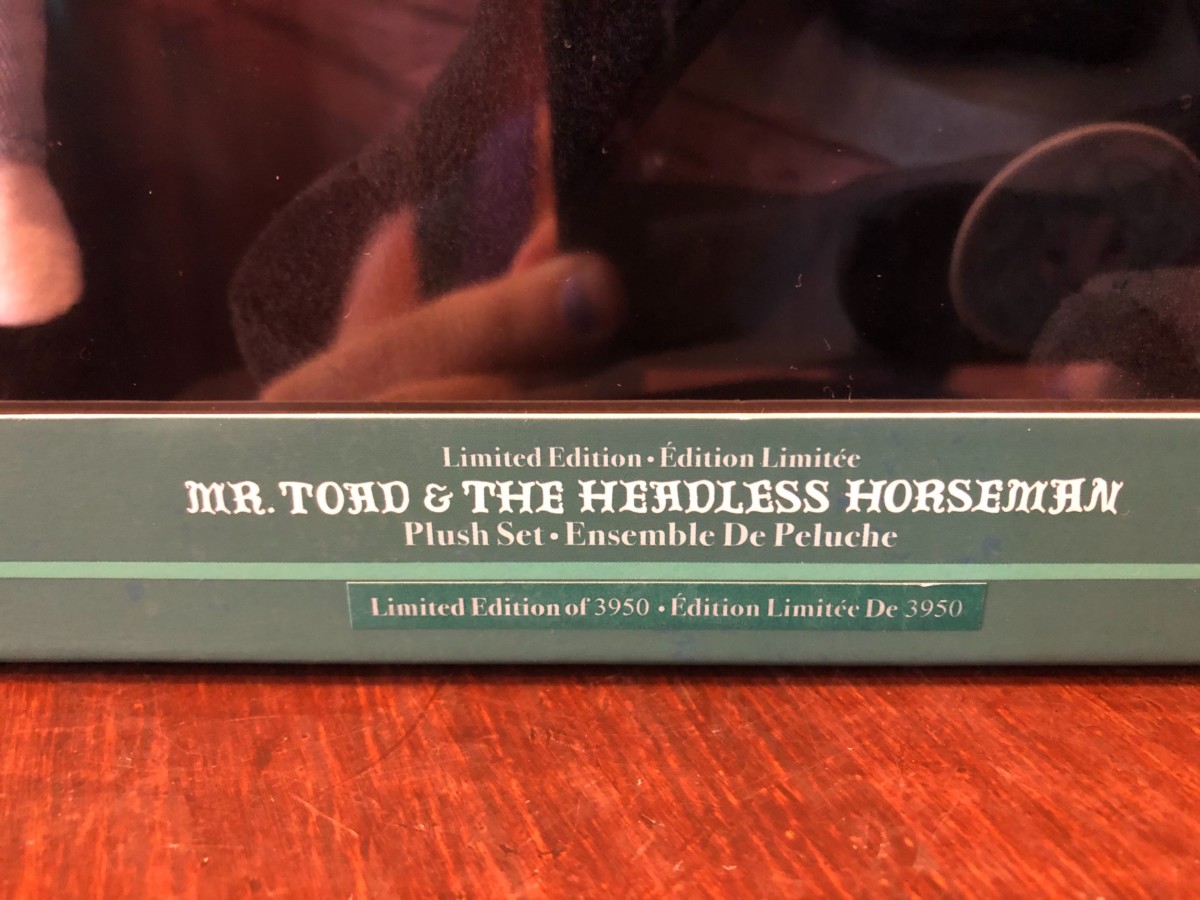 70th Anniversary "The Adventures of Ichabod and Mr. Toad" Legacy Collection Plush Set - $59.99