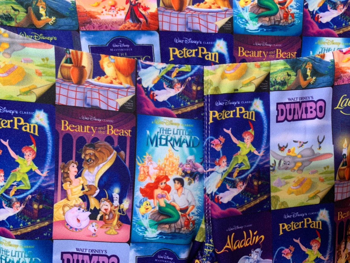 VHS Cover Leggings Agrabah Bazaar Adventureland Magic Kingdom