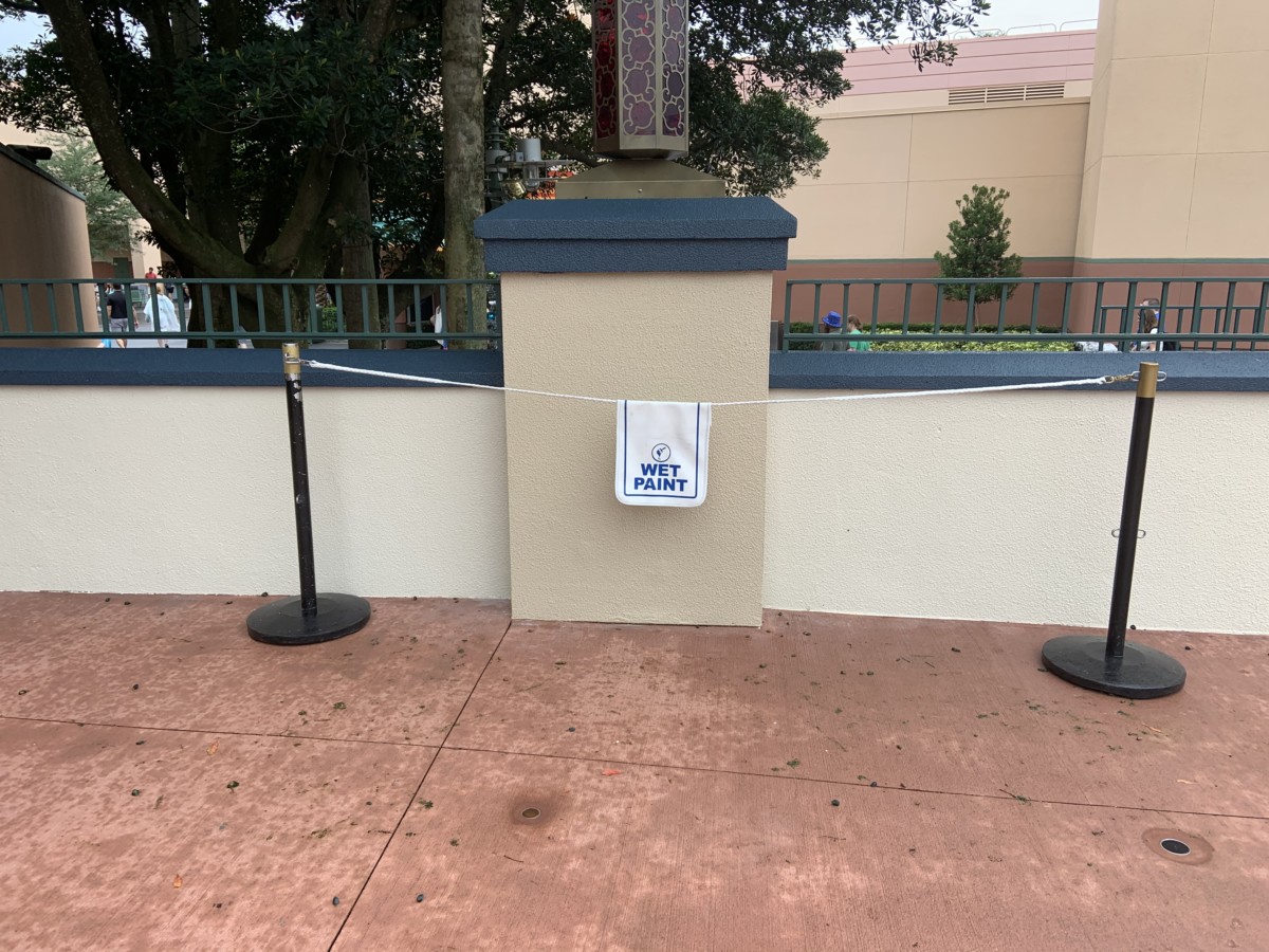 Animation Courtyard walls painted (2)