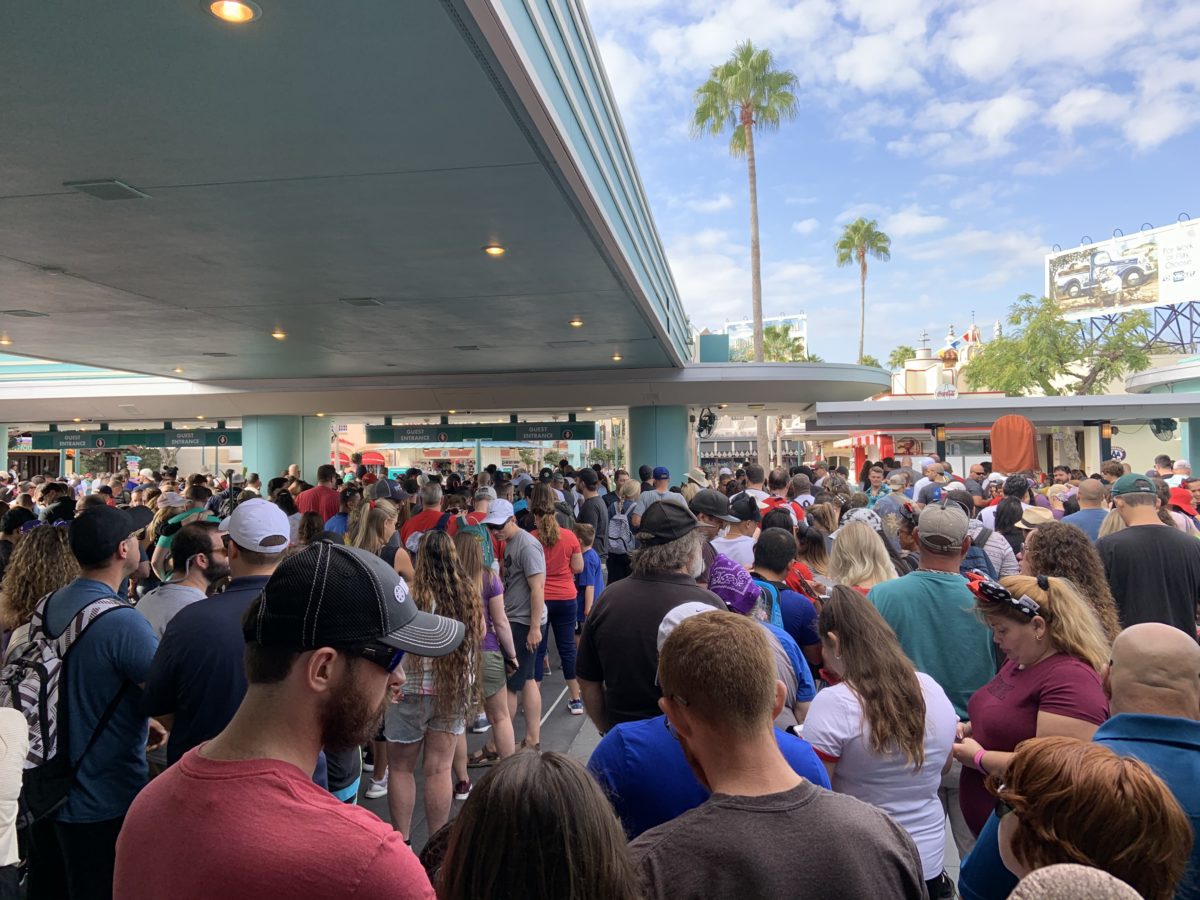 Big Crowd Hollywood Studios Entrance
