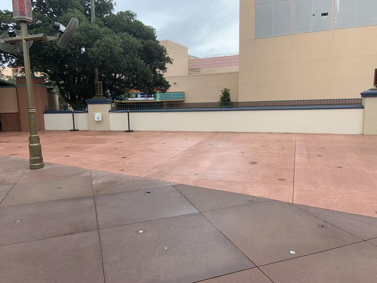 Animation Courtyard walls painted (1)