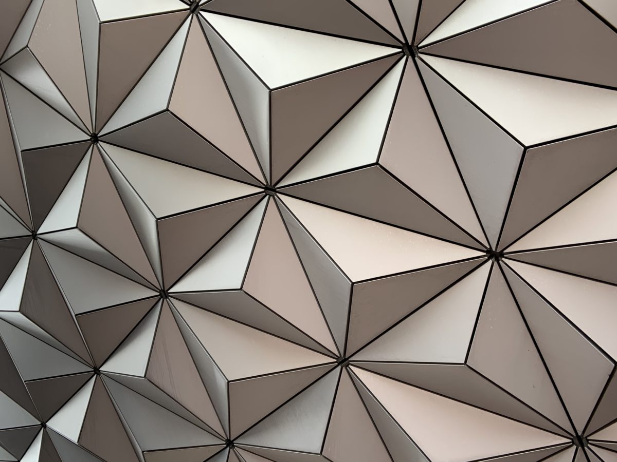 EPCOT ball closeup