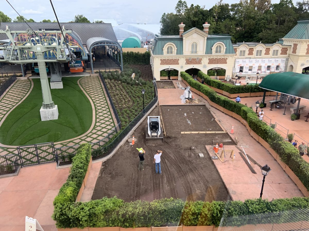 Concrete at World Showcase Skyliner station 11/5/19 (2)