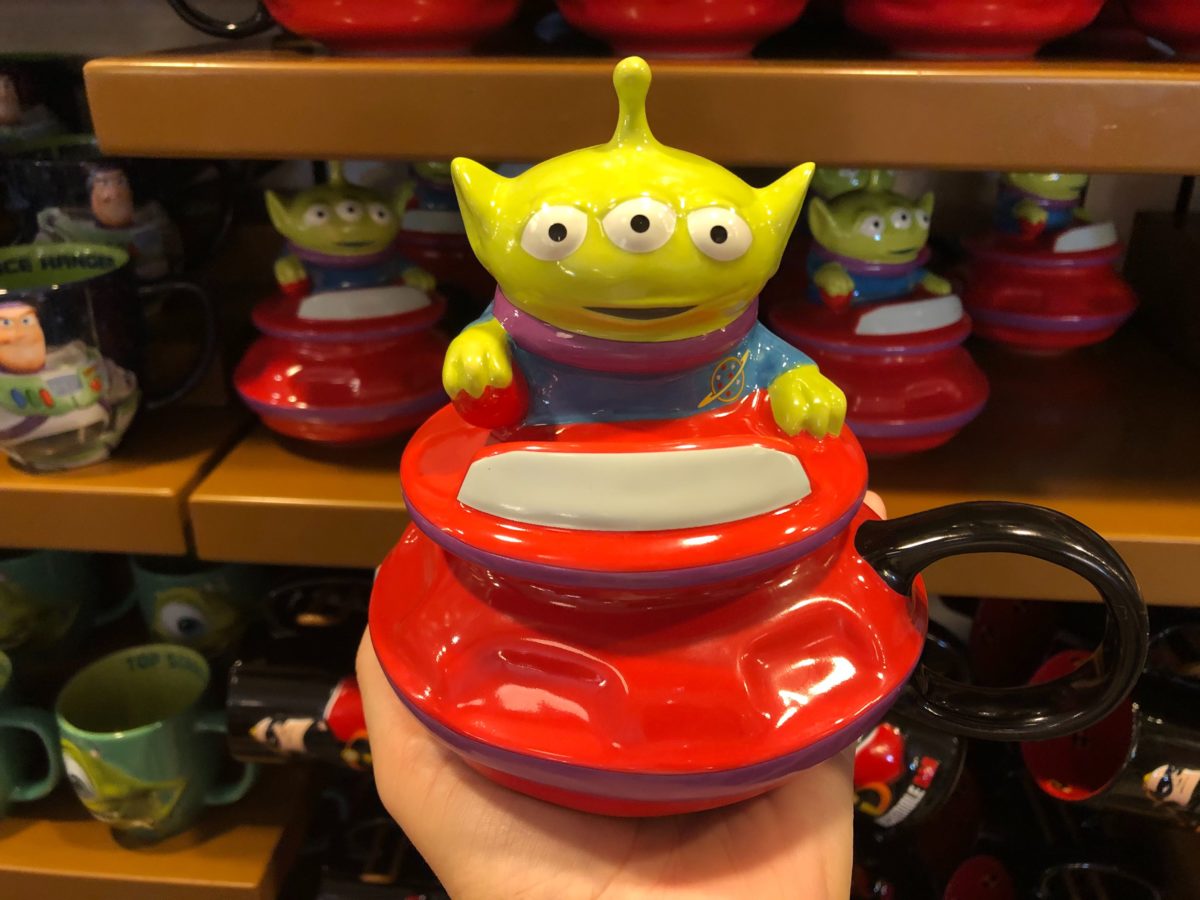 Alien Swirling Saucer Mug Front