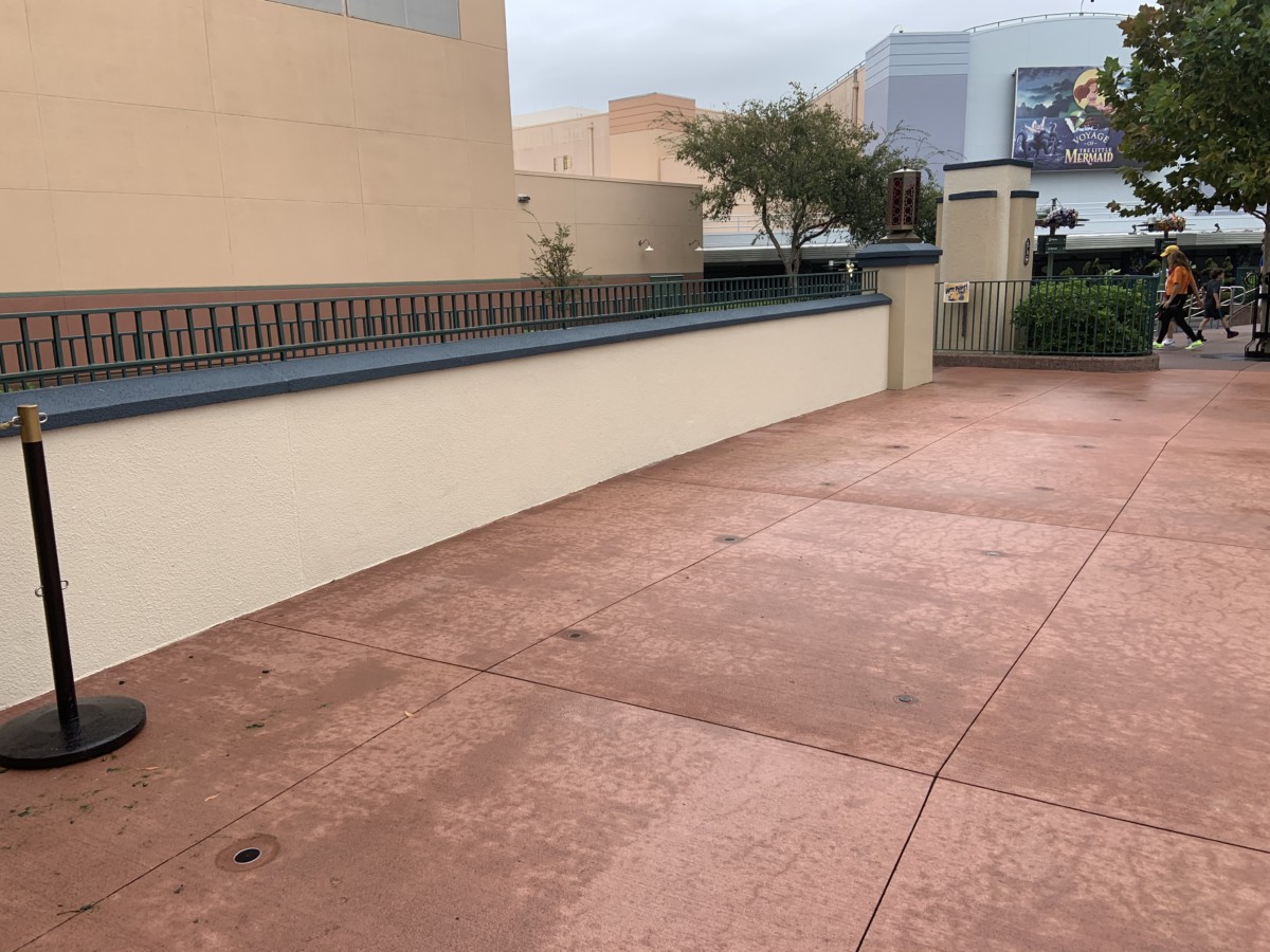 Animation Courtyard walls painted (3)