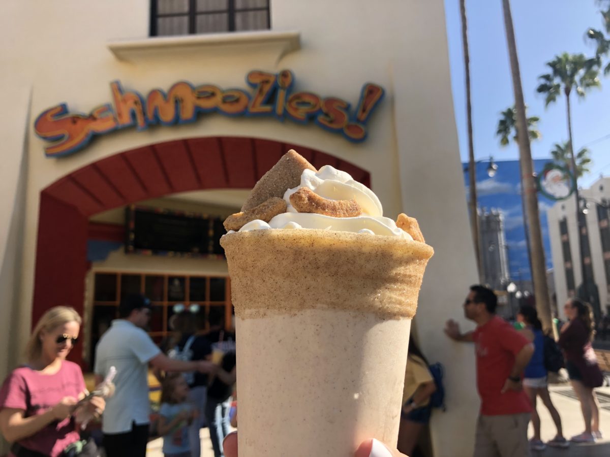 peppermint mickey and churro shake schmoozes dca 2019