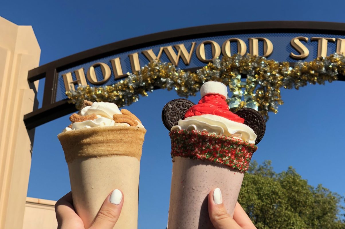 peppermint mickey and churro shake schmoozes dca 2019