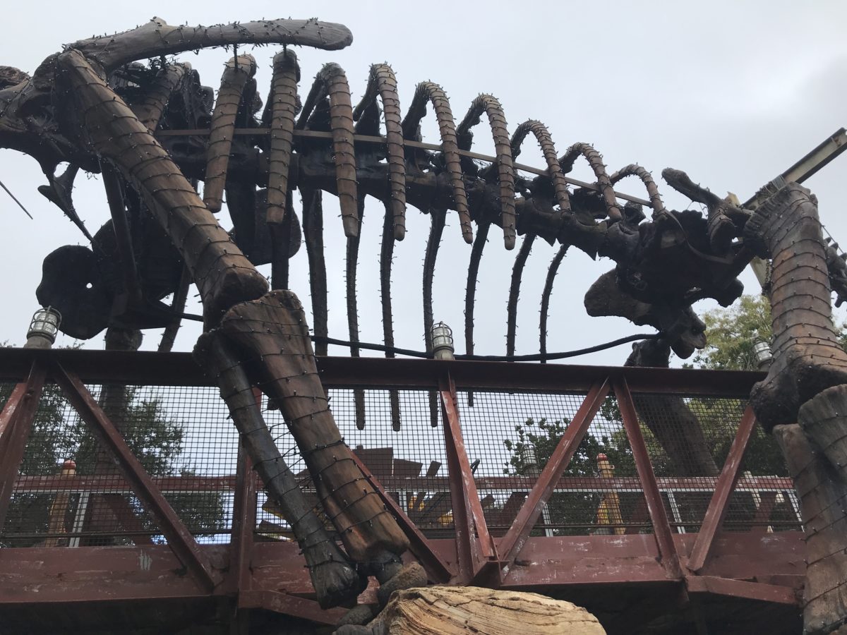 Dinosaur Christmas lights