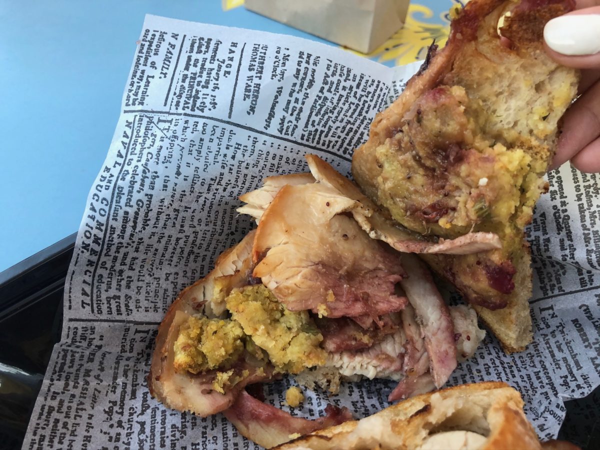Jolly holiday thanksmas sandwich