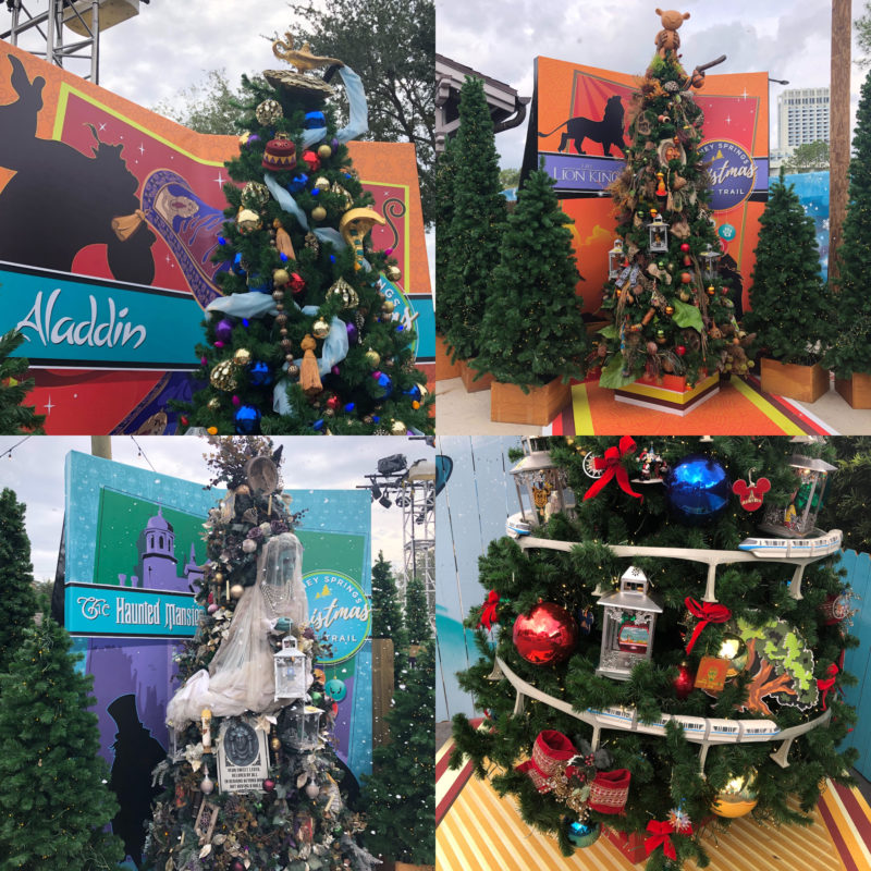 disney springs christmas tree trail 2019