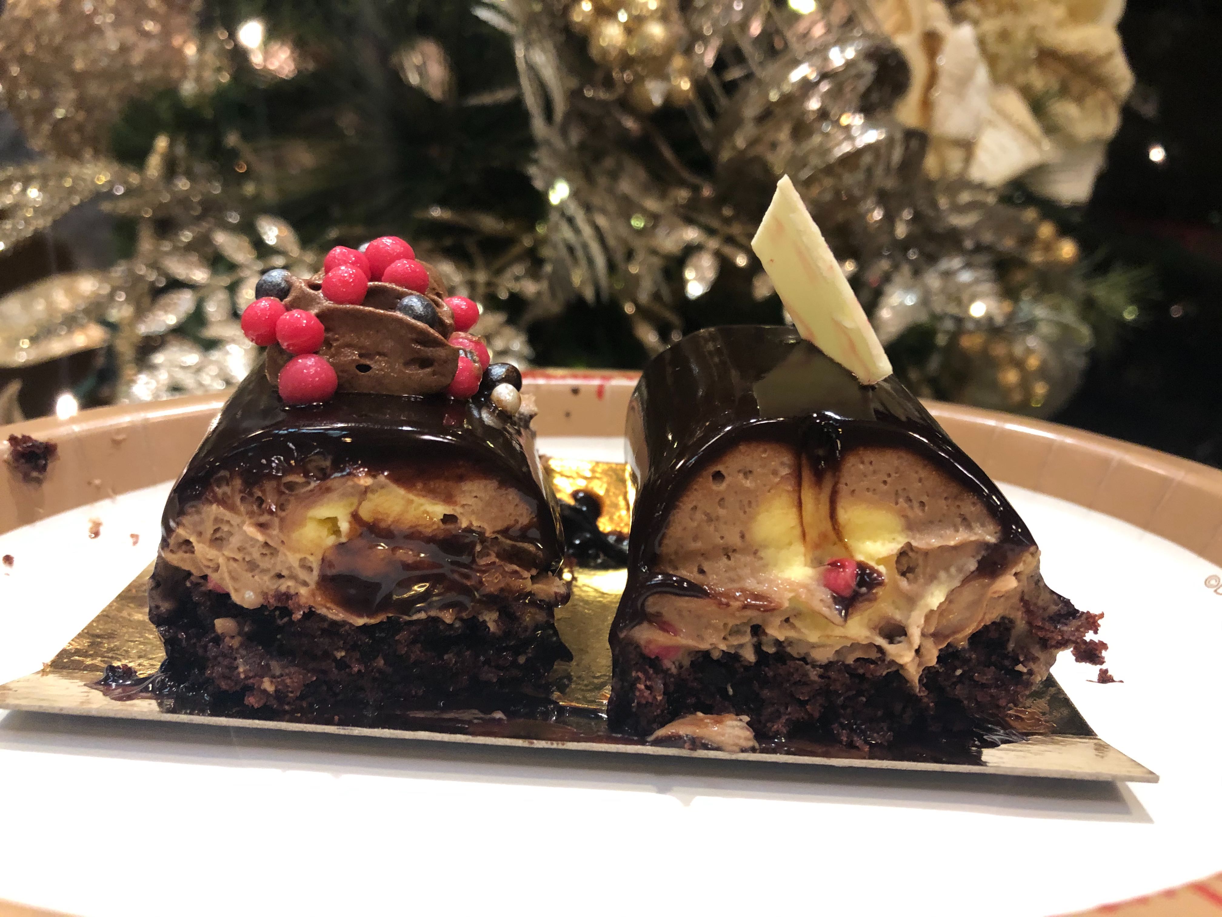 B&ucirc;che de No&euml;l au Chocolat: Chocolate Christmas Log with Chocolate Orange Cream Mousse and Chocolate Crunch Biscuit &ndash; $6.75