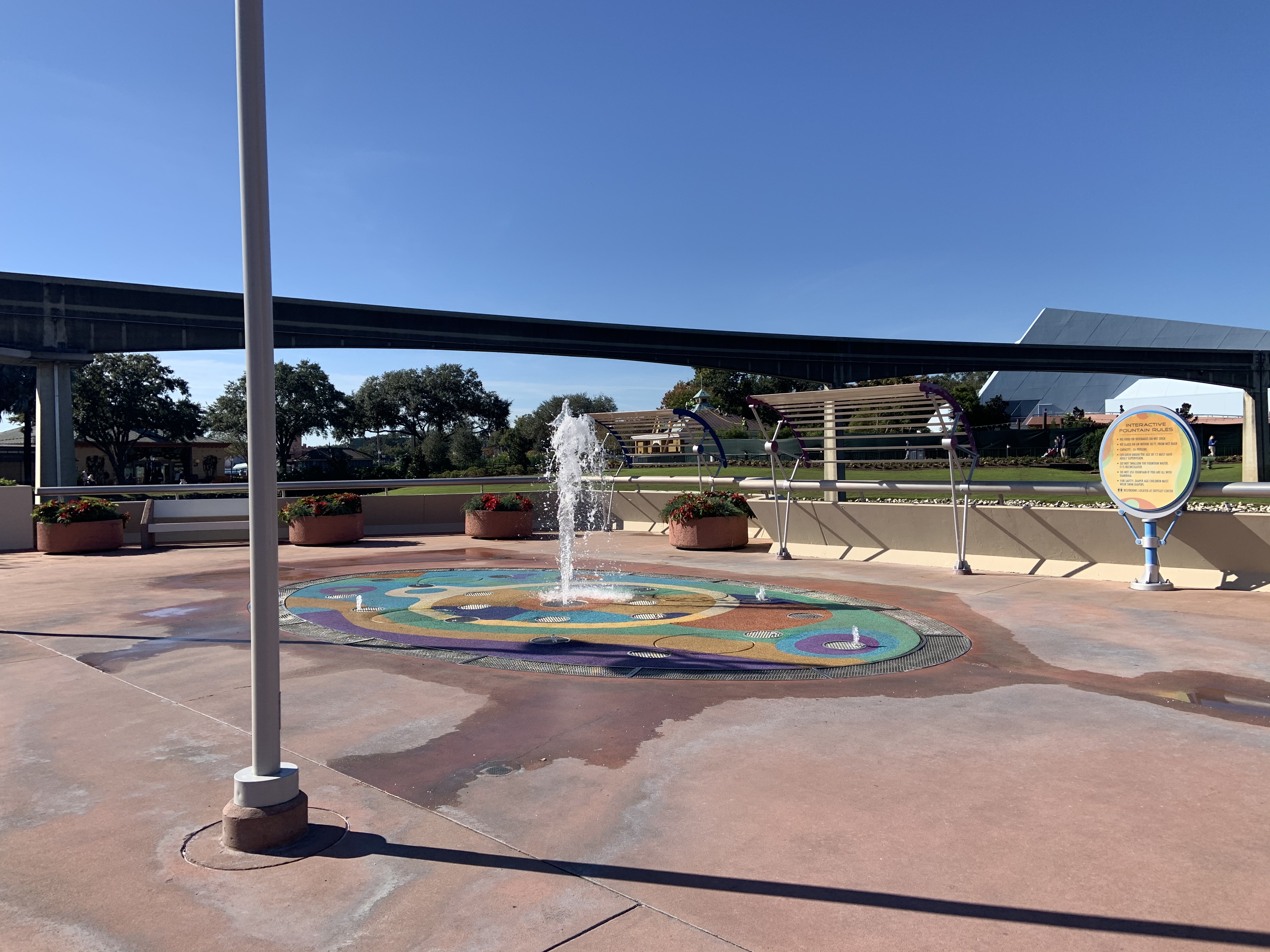 Splash Pad World Showcase Promenade 12/3/19