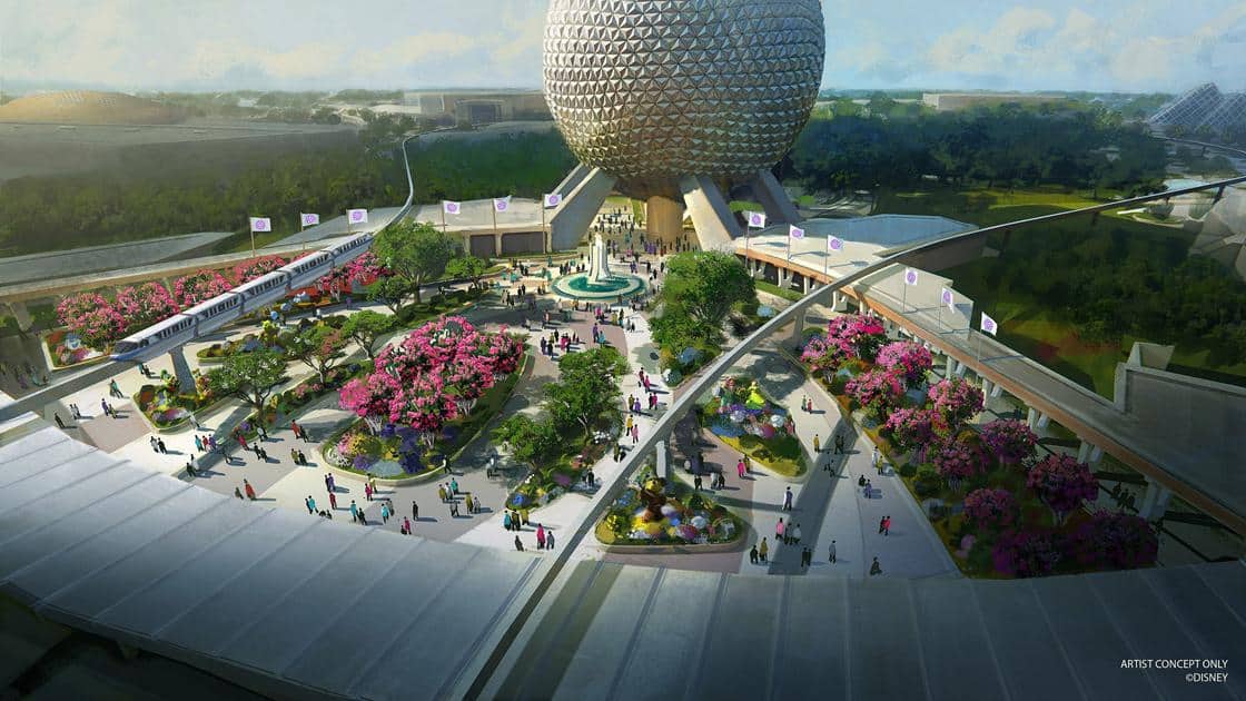 New EPCOT fountain concept art 12/18/19