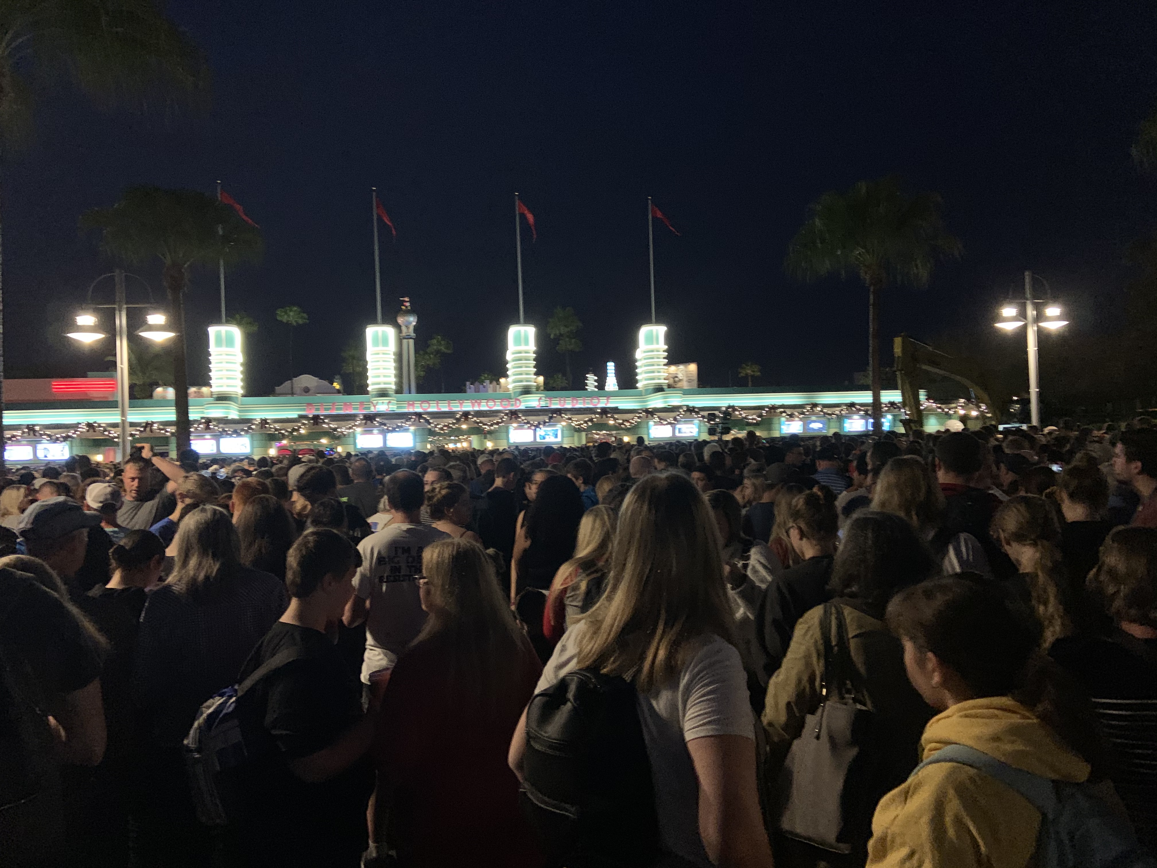 Line at Hollywood Studios for Rise of the Resistance 12/13/19 2