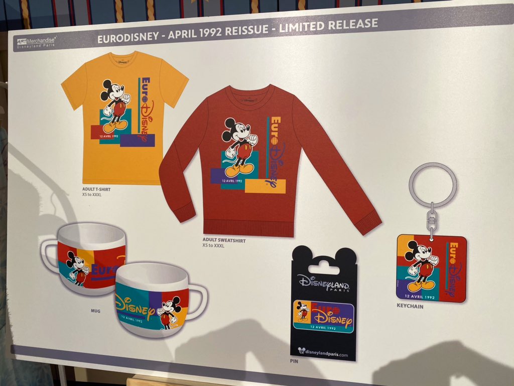 Euro Disney April 1992 Merchandise