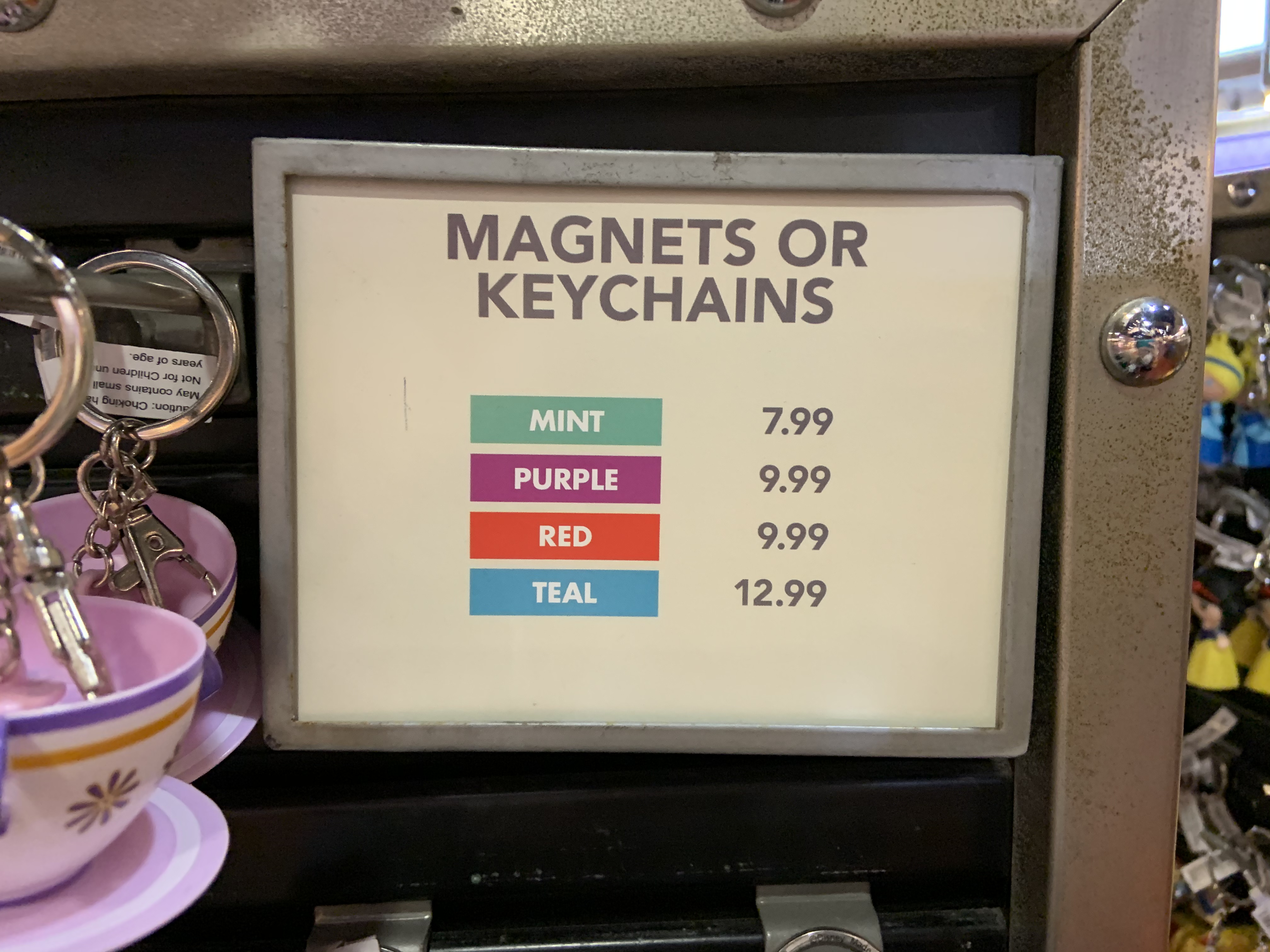 Magnet and keychain prices 12/23/19 1