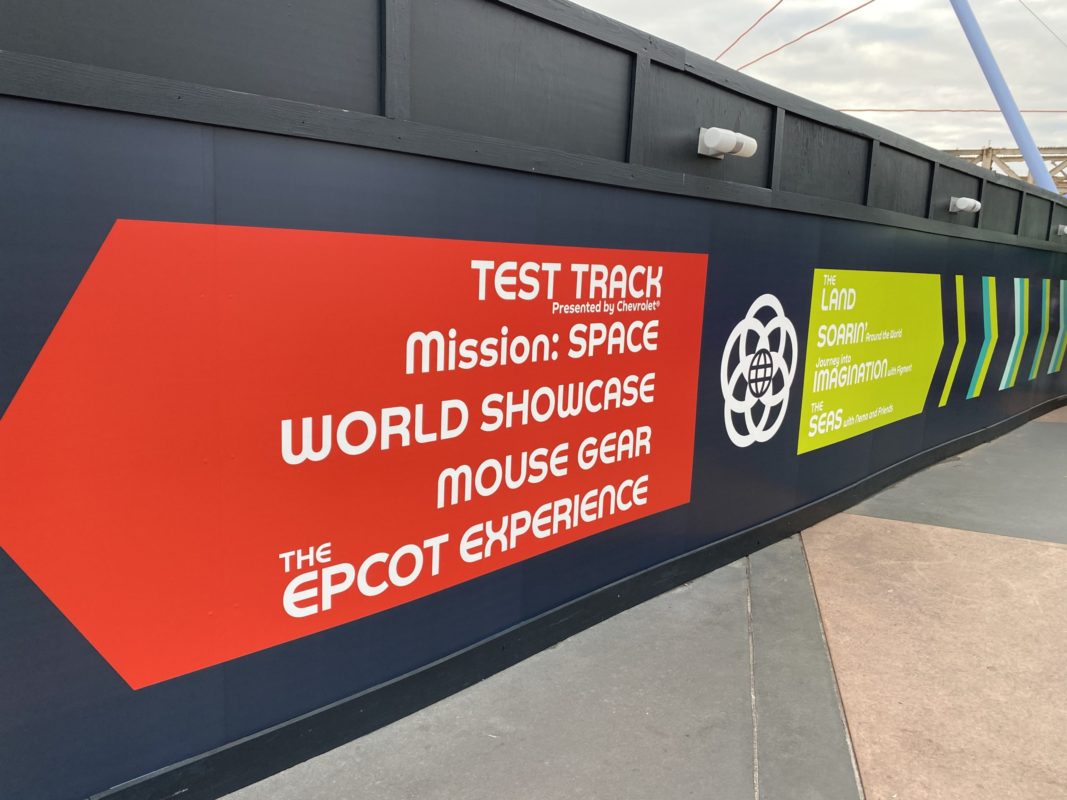 New EPCOT Signage