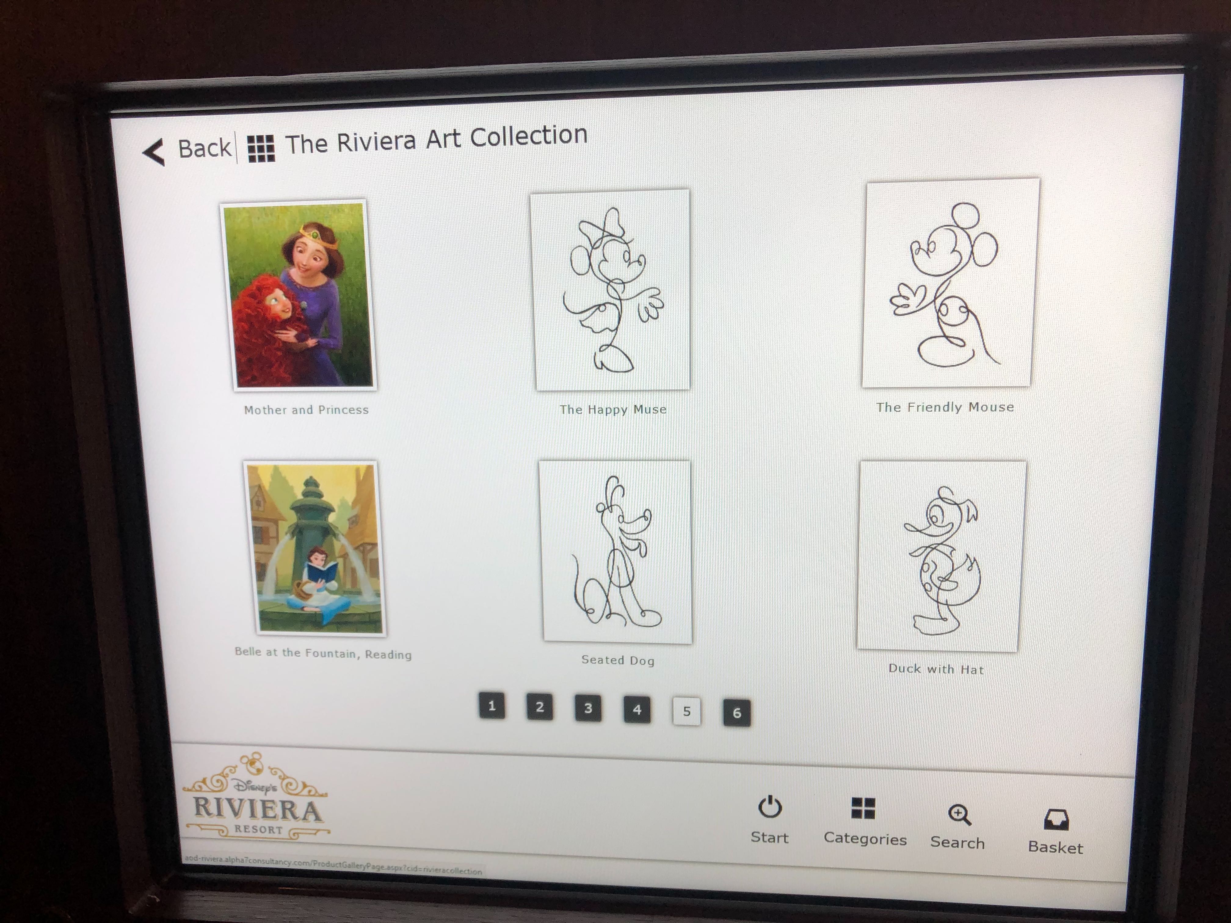New Art on Demand Kiosk at Disney's Riviera Resort Gift Shop