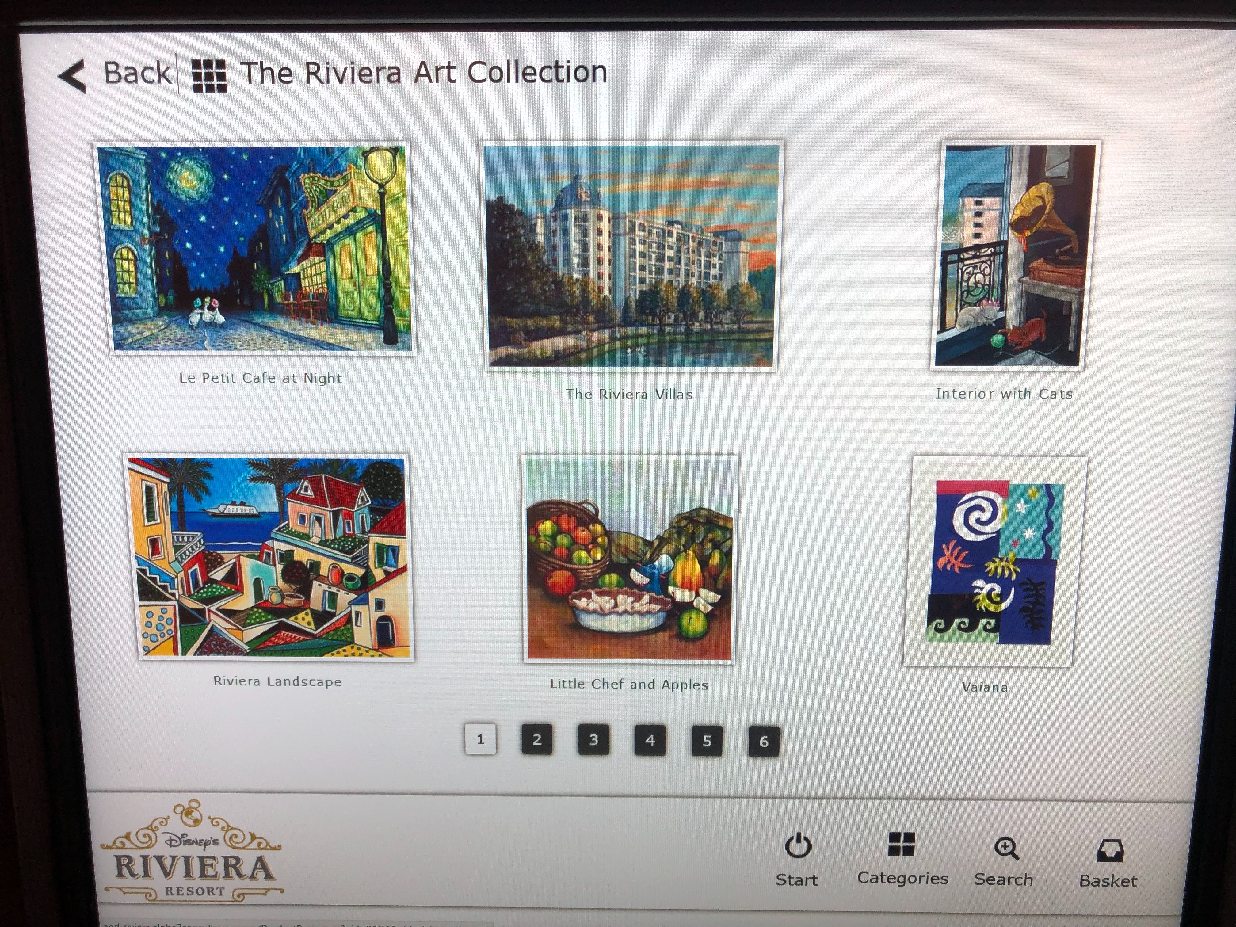 New Art on Demand Kiosk at Disney's Riviera Resort Gift Shop
