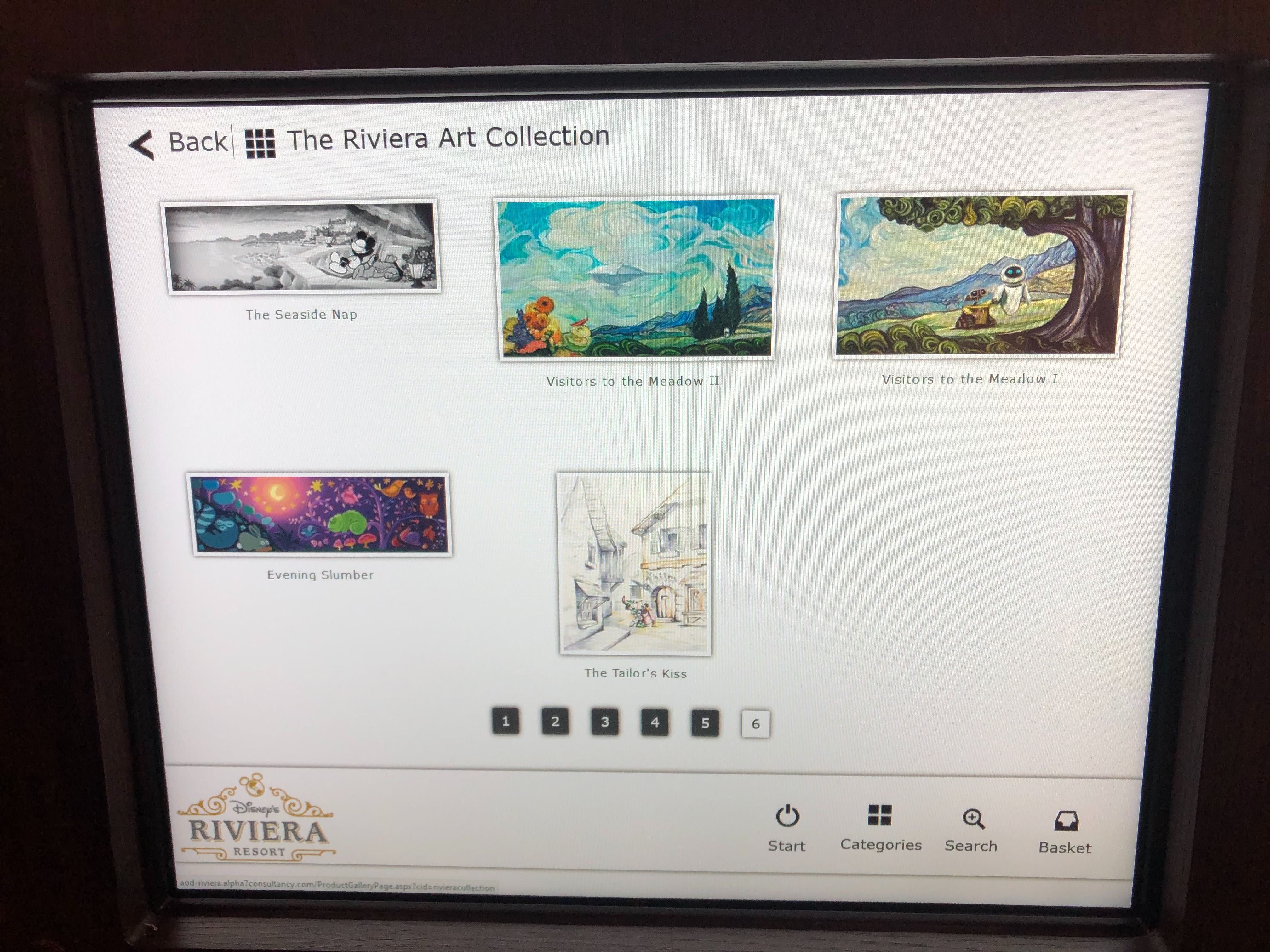 New Art on Demand Kiosk at Disney's Riviera Resort Gift Shop