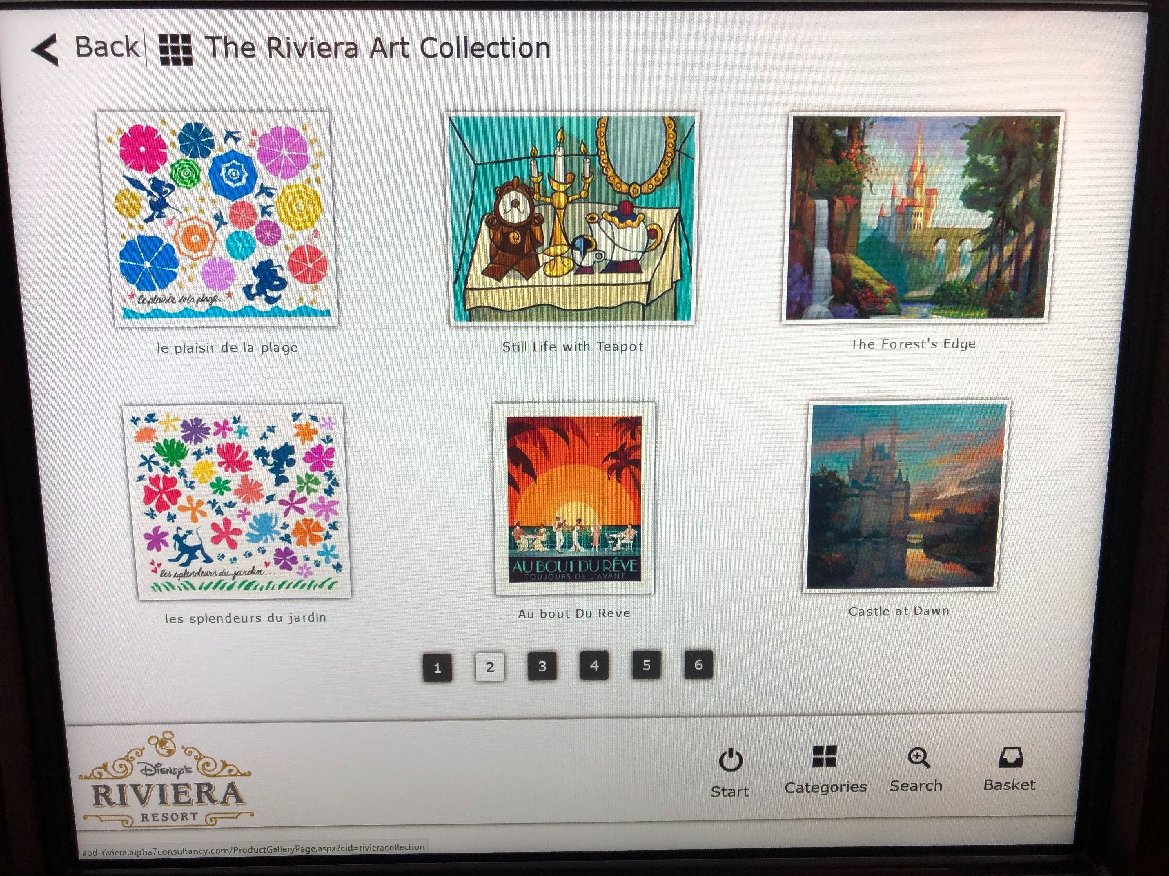 New Art on Demand Kiosk at Disney's Riviera Resort Gift Shop