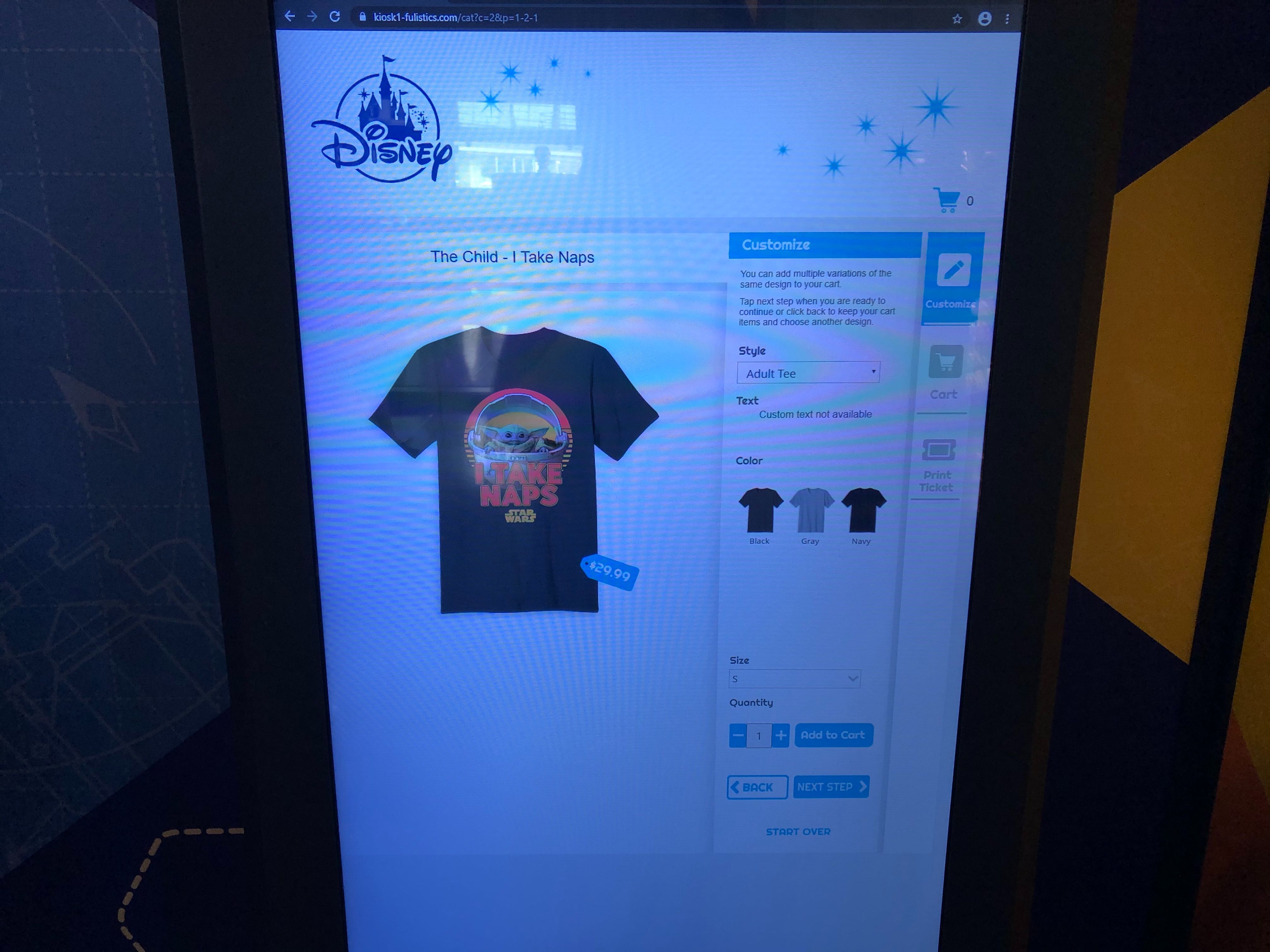 baby yoda shirt kiosk - naps black