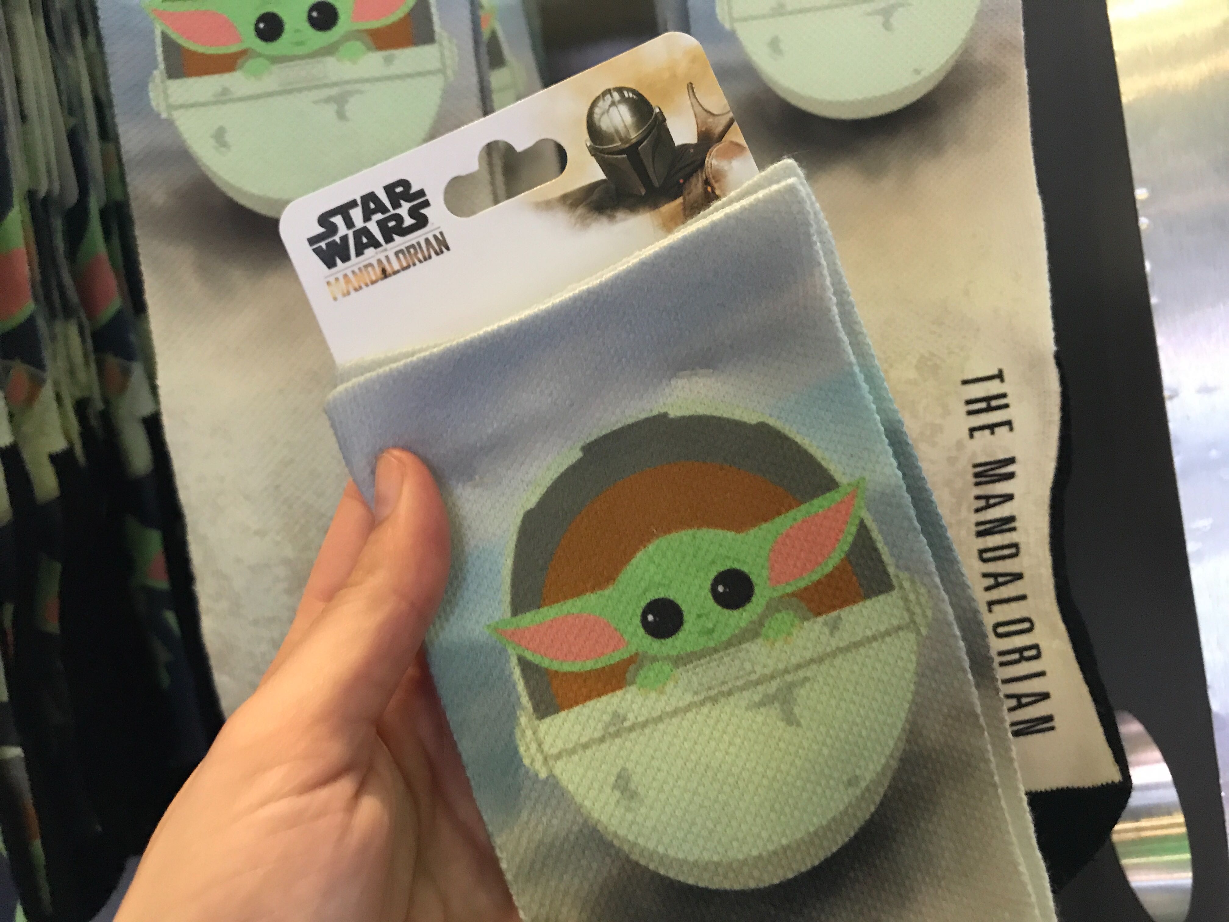 baby yoda socks gray close