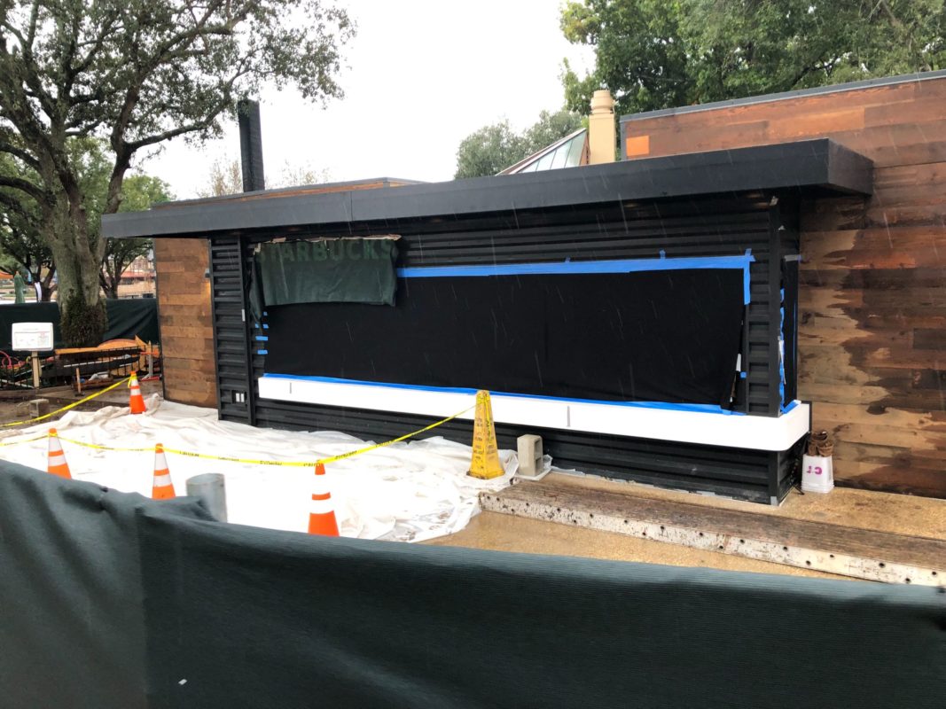 epcot temporary starbucks construction 12-22-19 seating