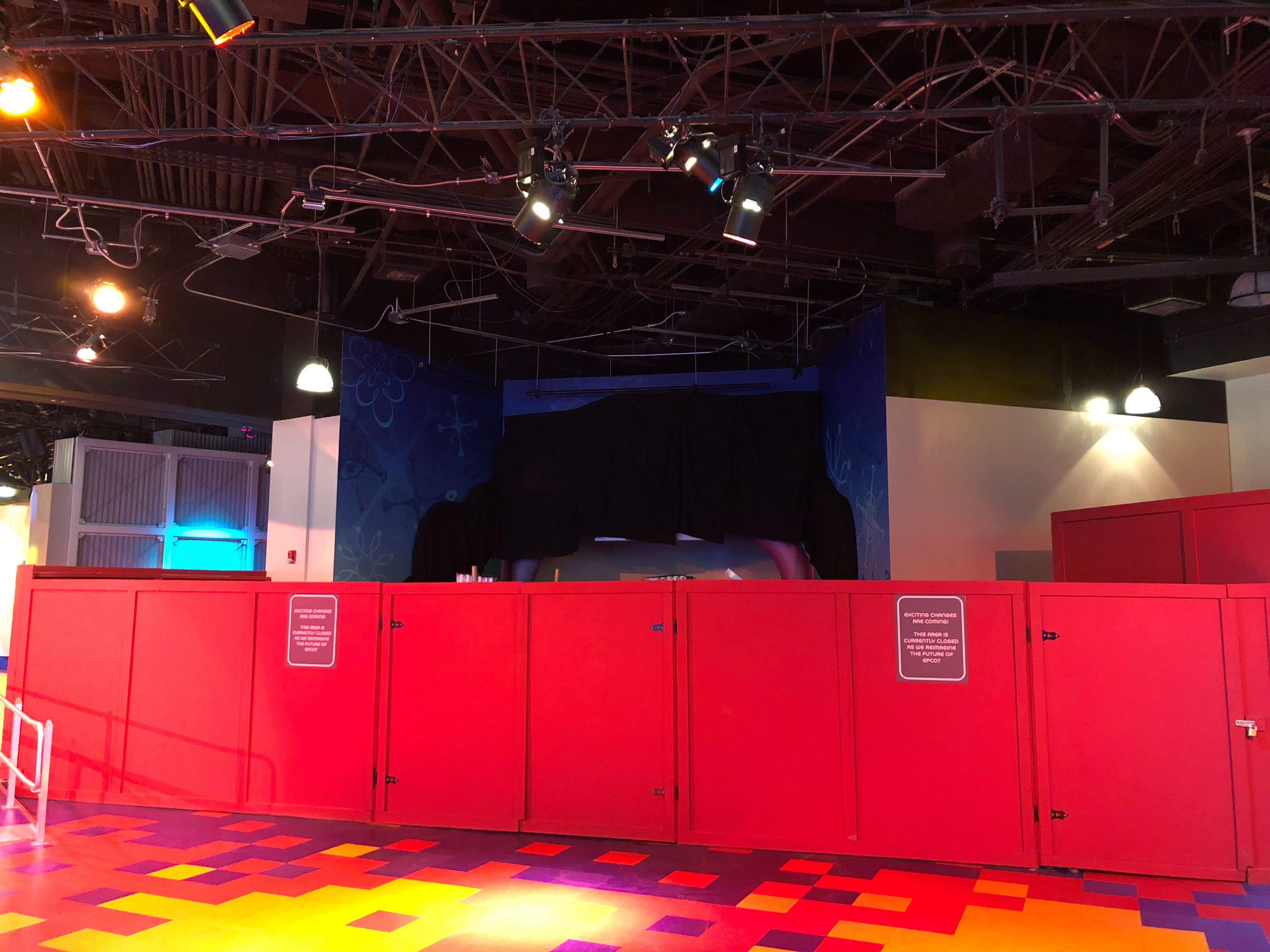 Construction Continues For New Meet and Greet Inside ImageWorks at the Imagination Pavilion at EPCOT