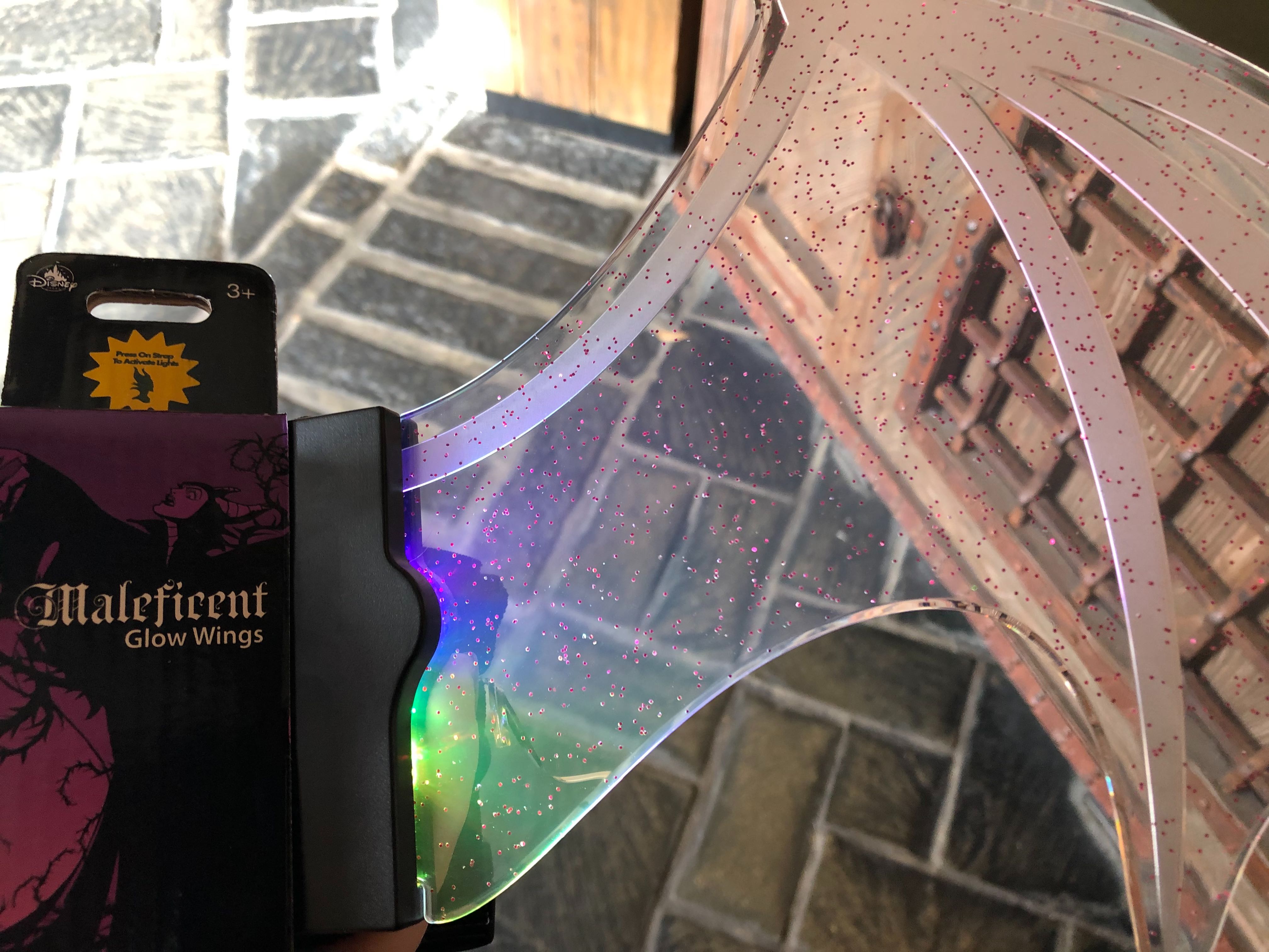 maleficent wings glitter on multi
