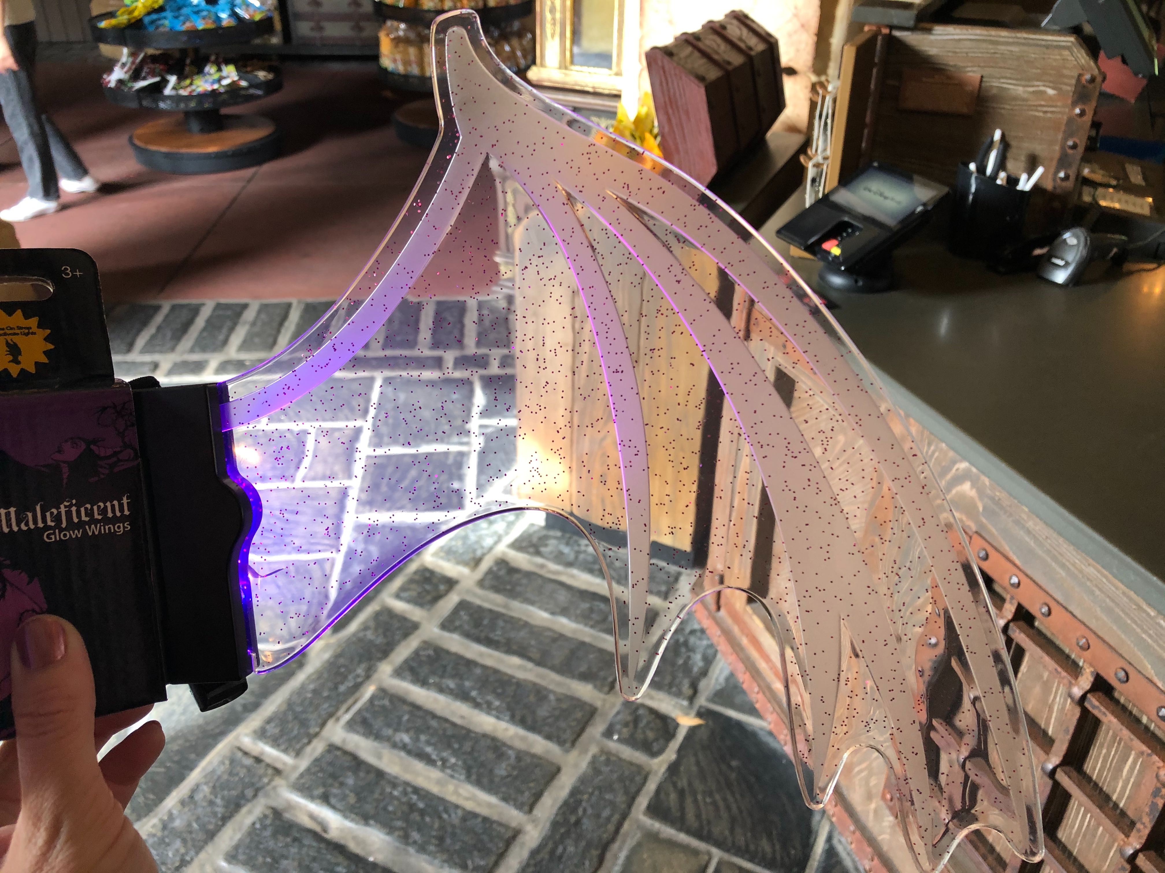 maleficent wings glitter on purple