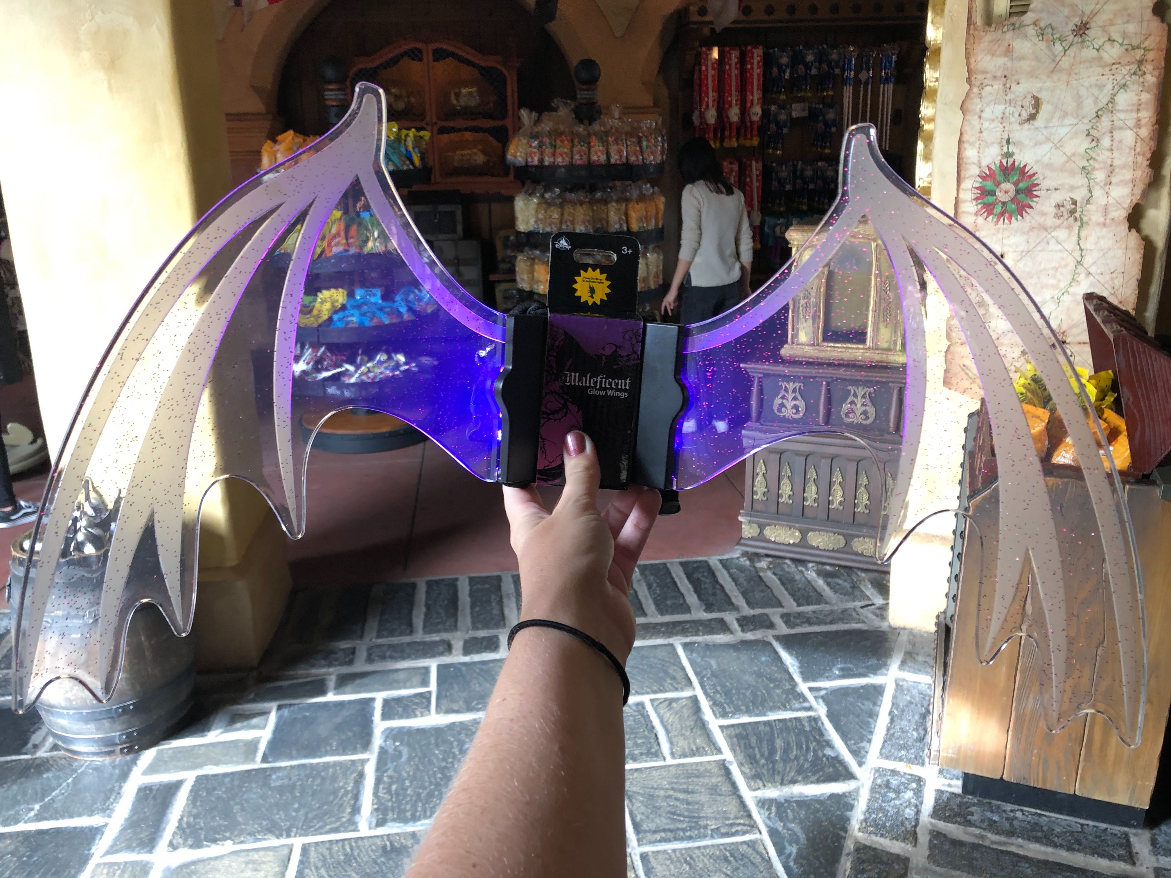 maleficent wings on shelf