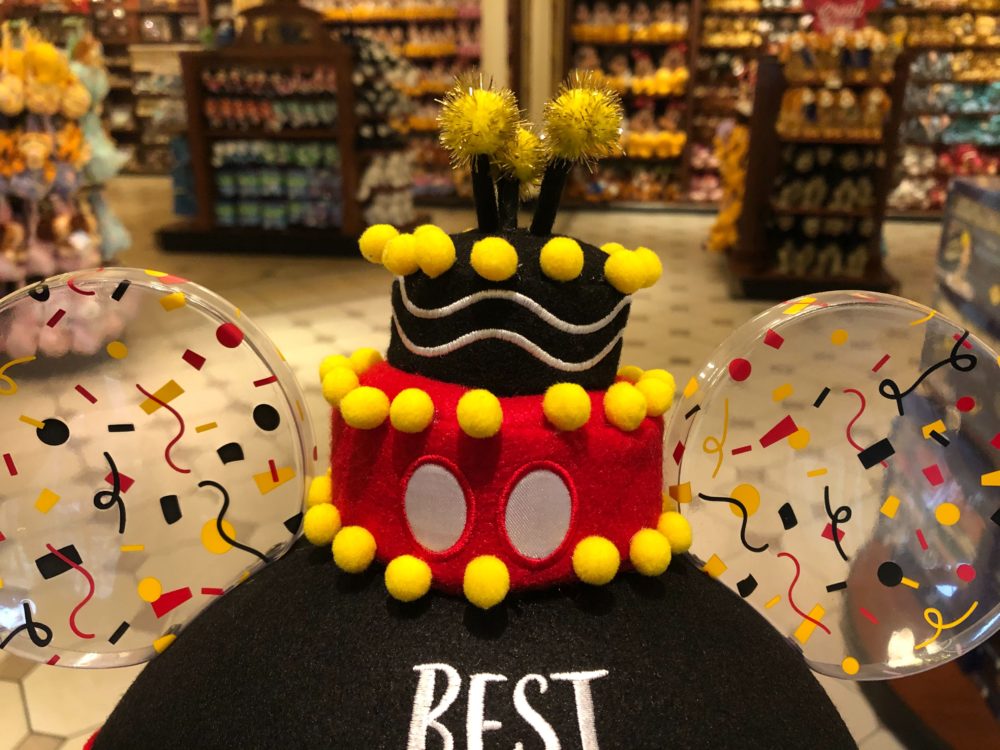 mickey birthday ear hat - top closeup