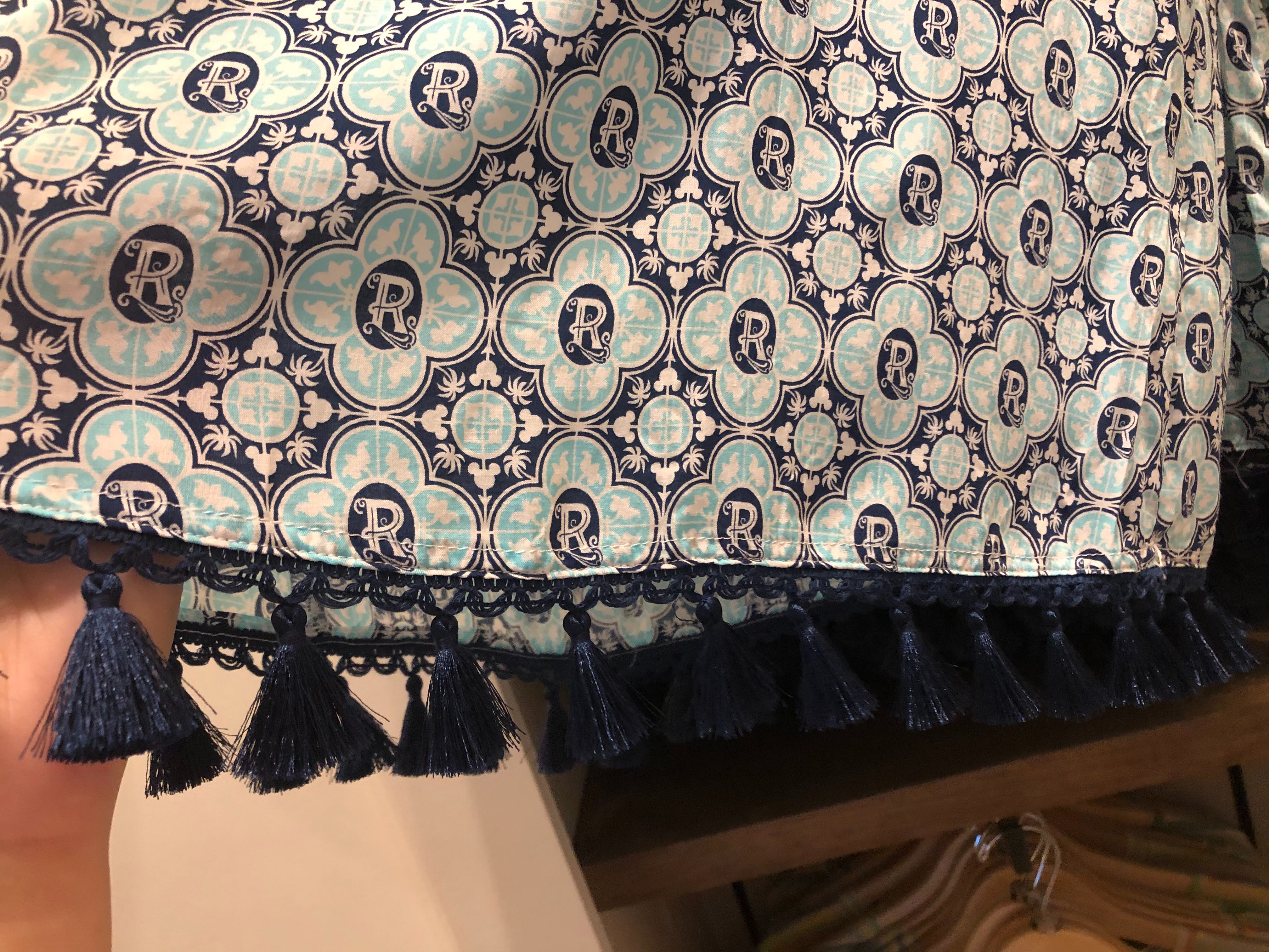 Blue Patterned 3/4 Sleeve Riviera Resort Blouse - $74.99
