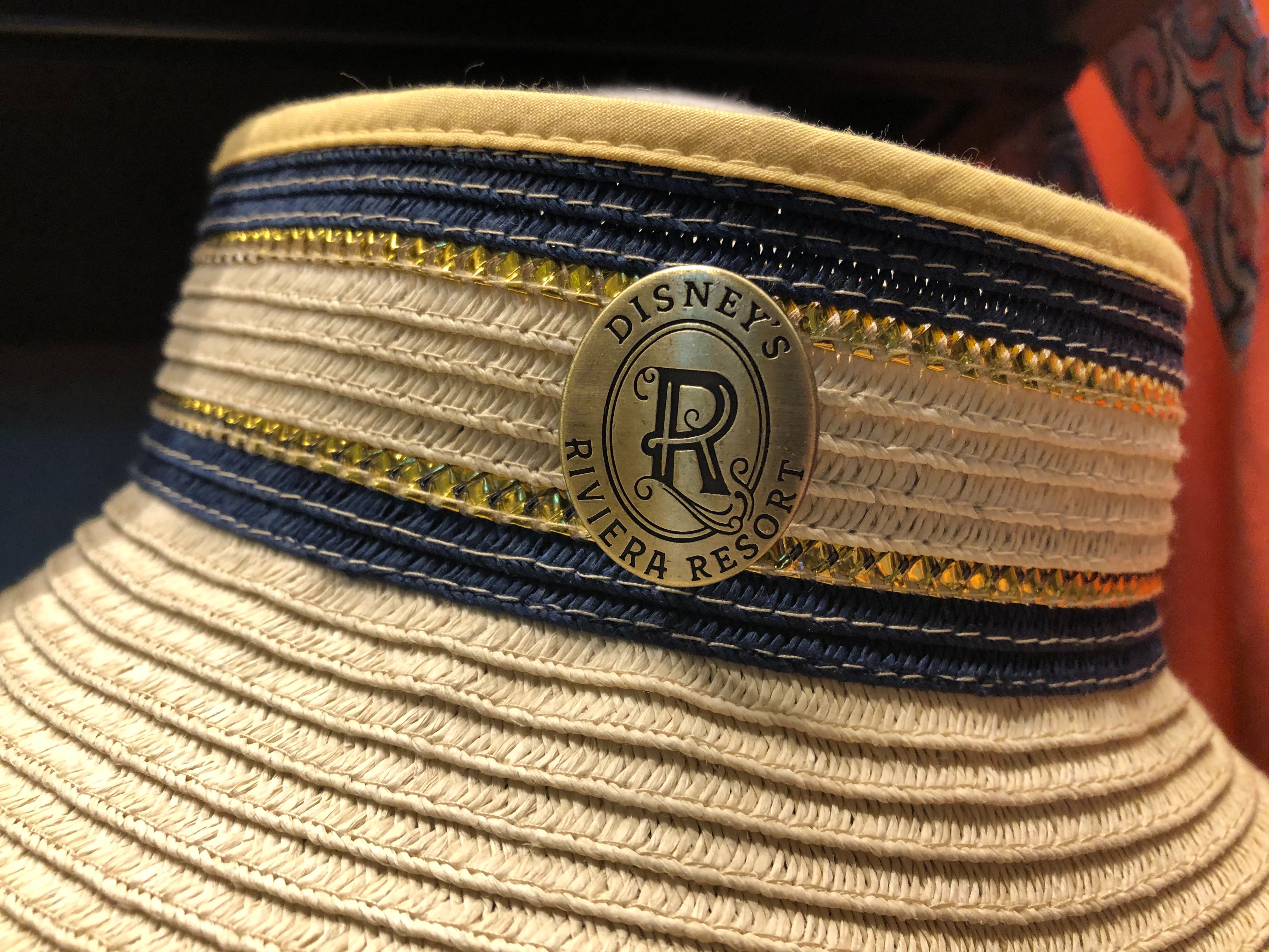 Straw Riviera Resort Sun Hat with Blue Trim - $34.99
