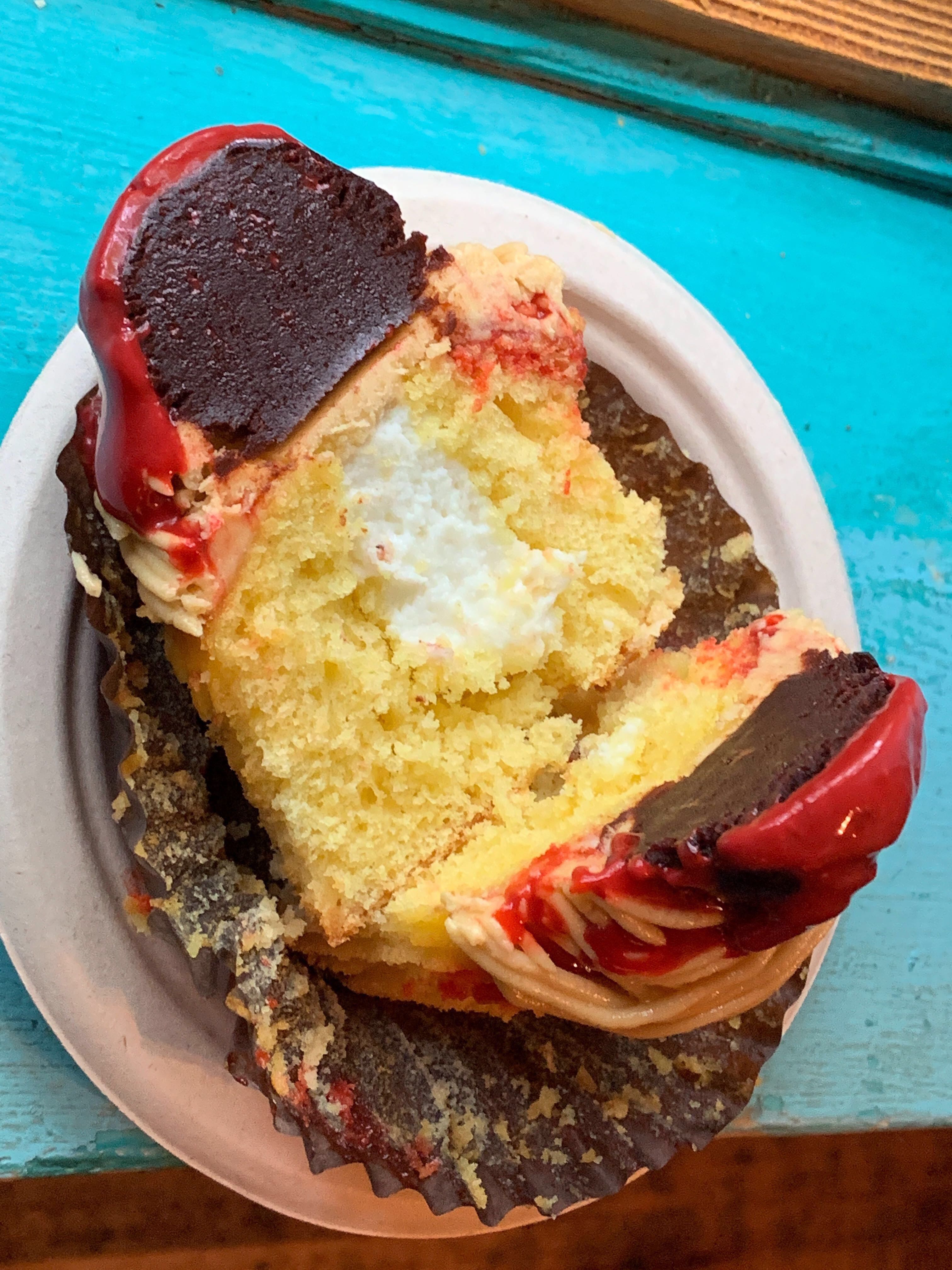 spaghetti cupcake - filling