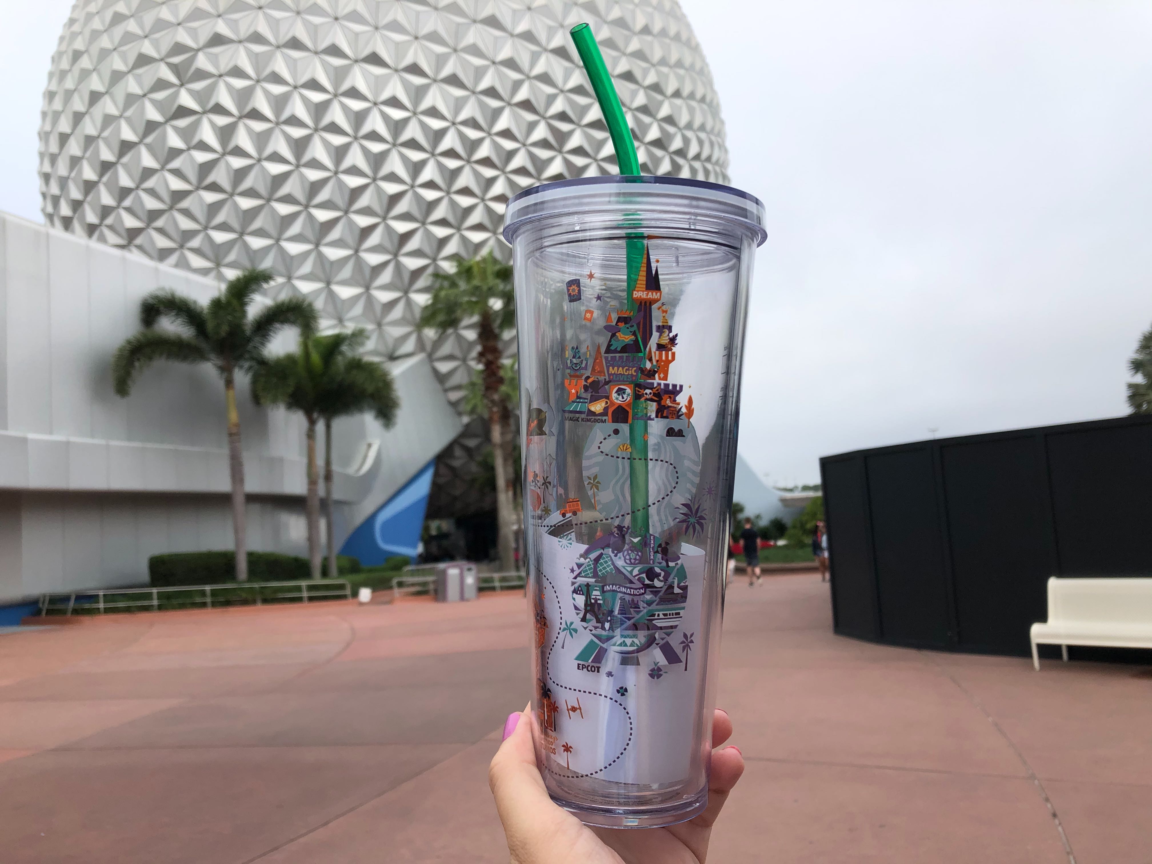 Walt Disney World Park Icons Starbucks Acrylic Tumblers - $24.99