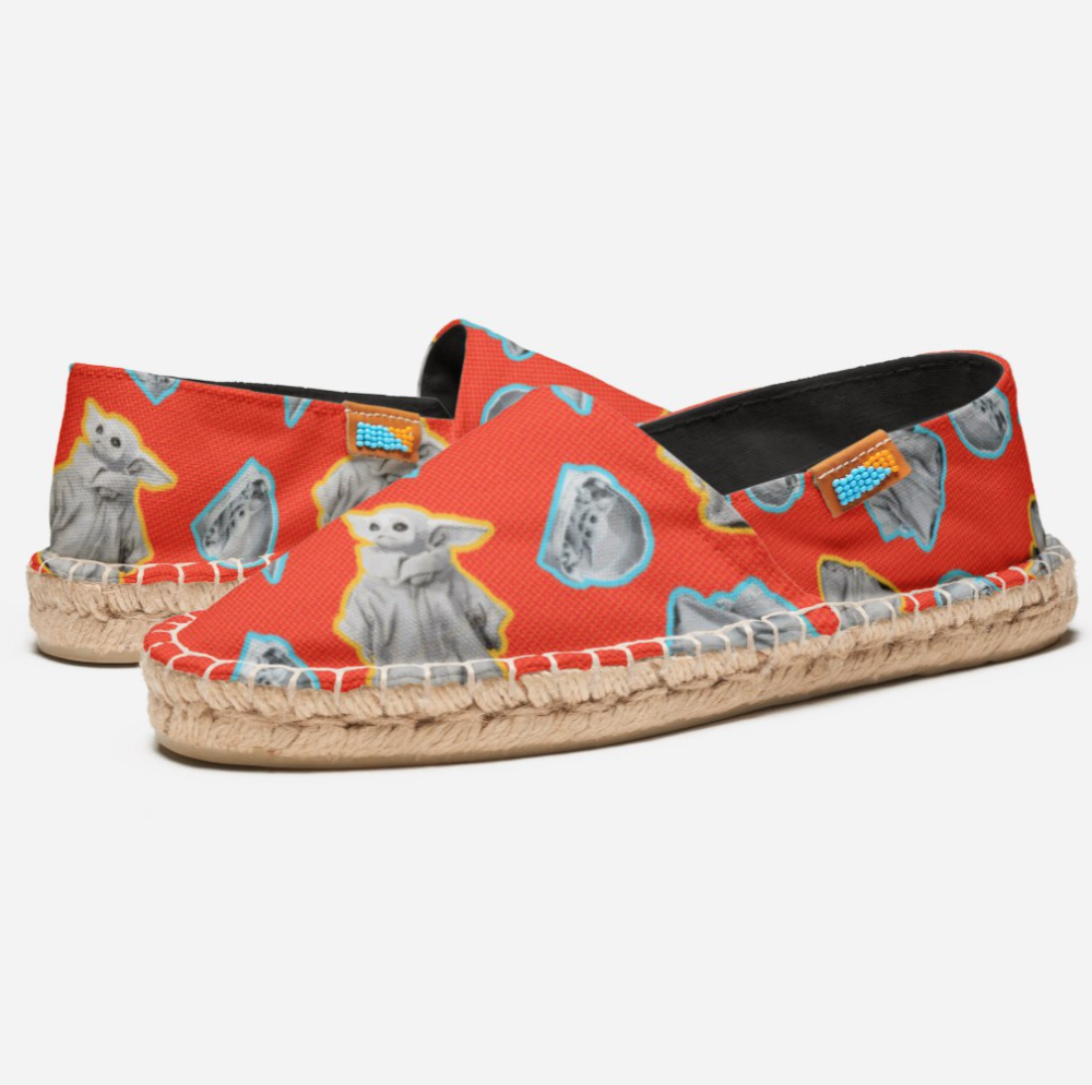 zazzle baby yoda shoes both side