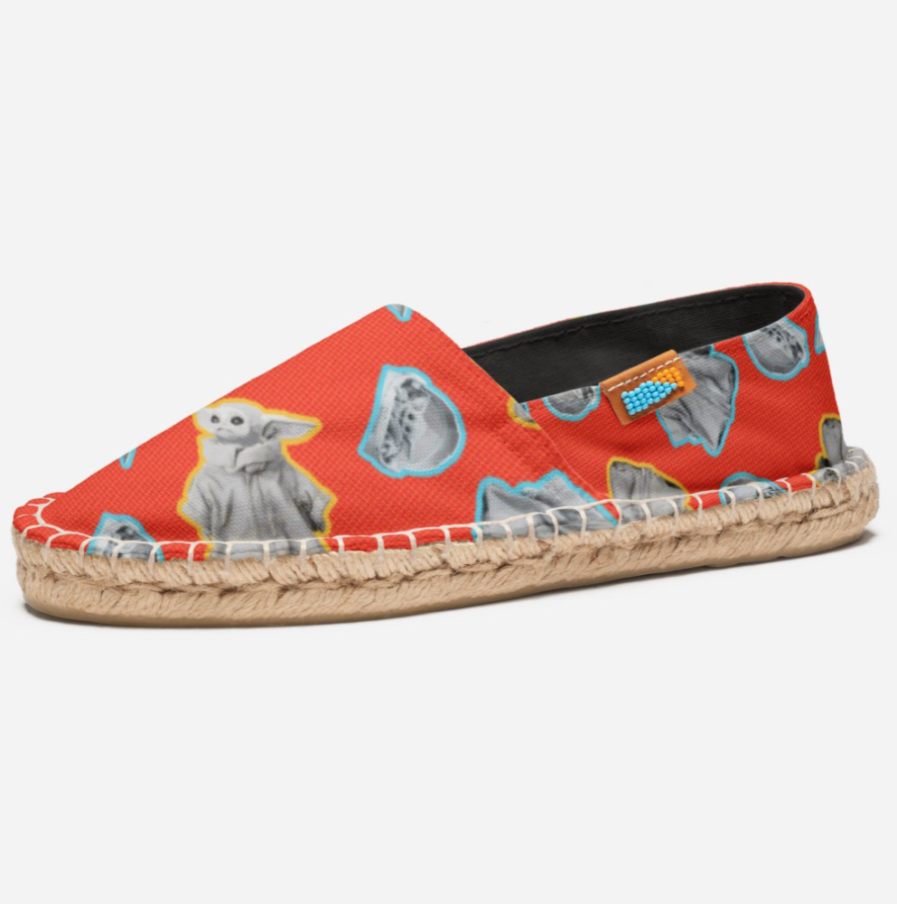 zazzle baby yoda shoes top side 1