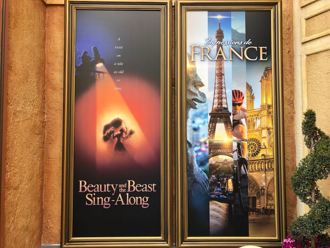 Beauty and the Beast Sing-Along and Impressions de France framed posters