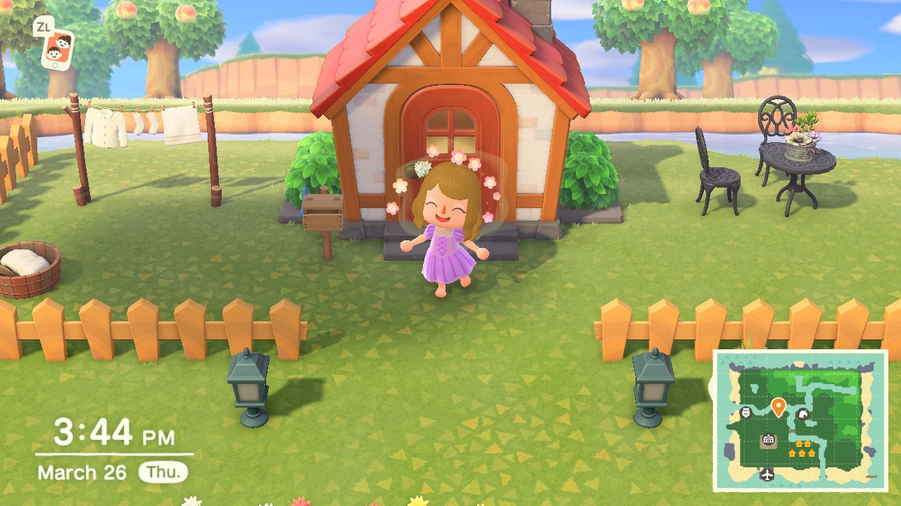Rapunzel dress Animal Crossing