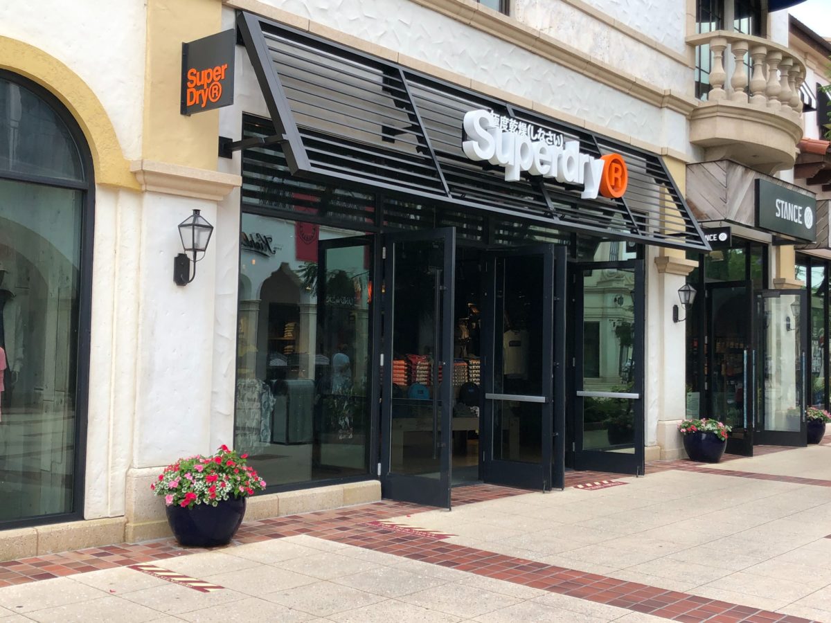 Superdry storefront at Disney Springs