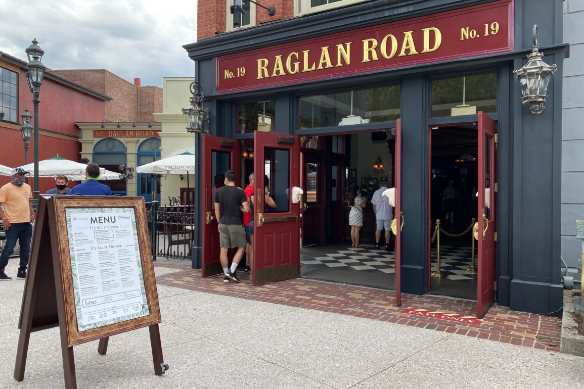 Raglan Road entrance at Disney Springs