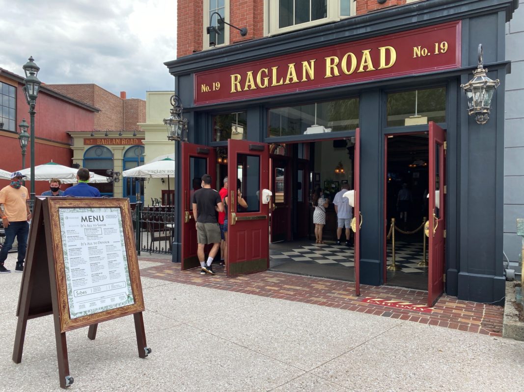 Raglan Road entrance at Disney Springs