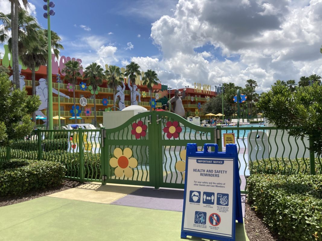 pop century resort petals pool gate