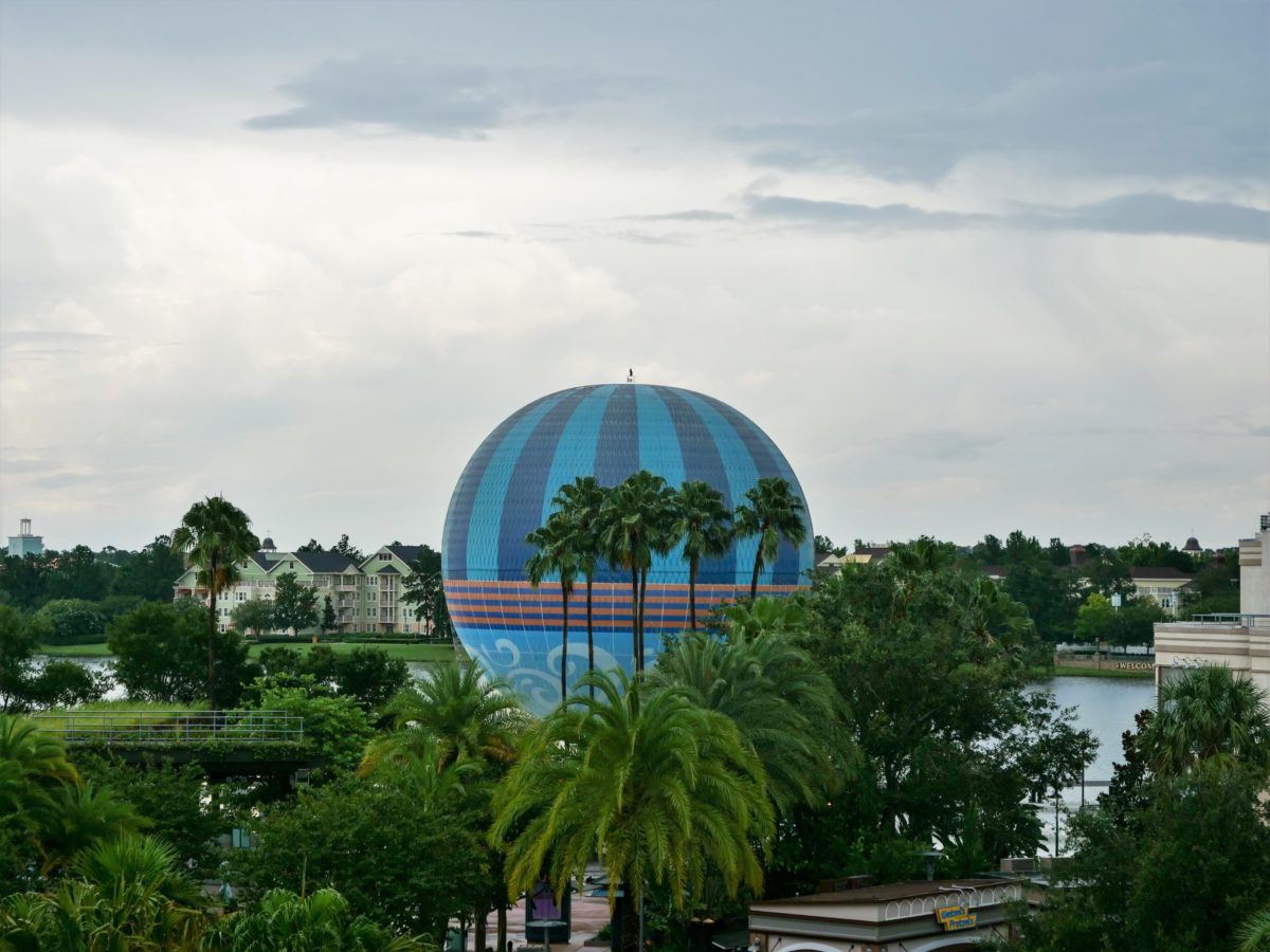 Aerophile Balloon at Disney Springs on a Rainy Day