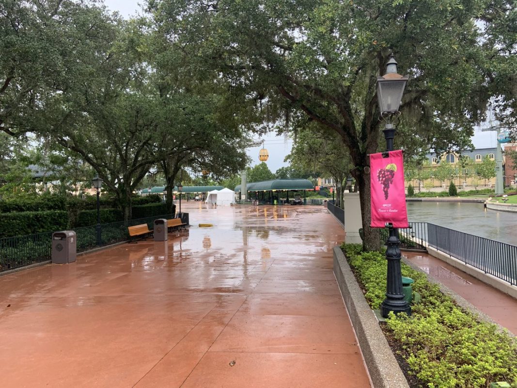 EPCOT International Gateway Temperate Check Tents