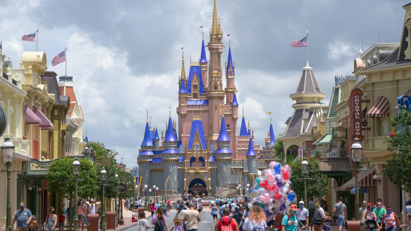 Cinderella Castle and Main Street at Magic Kingdom