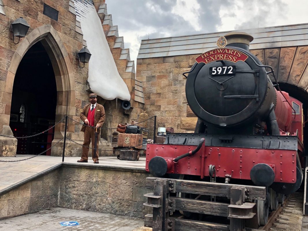 Hogwarts Express and conductor